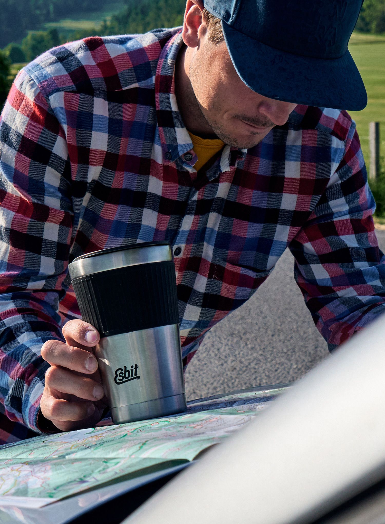 Термочашка Esbit Sculptor Tumbler Thermo Mug 550ml - steel