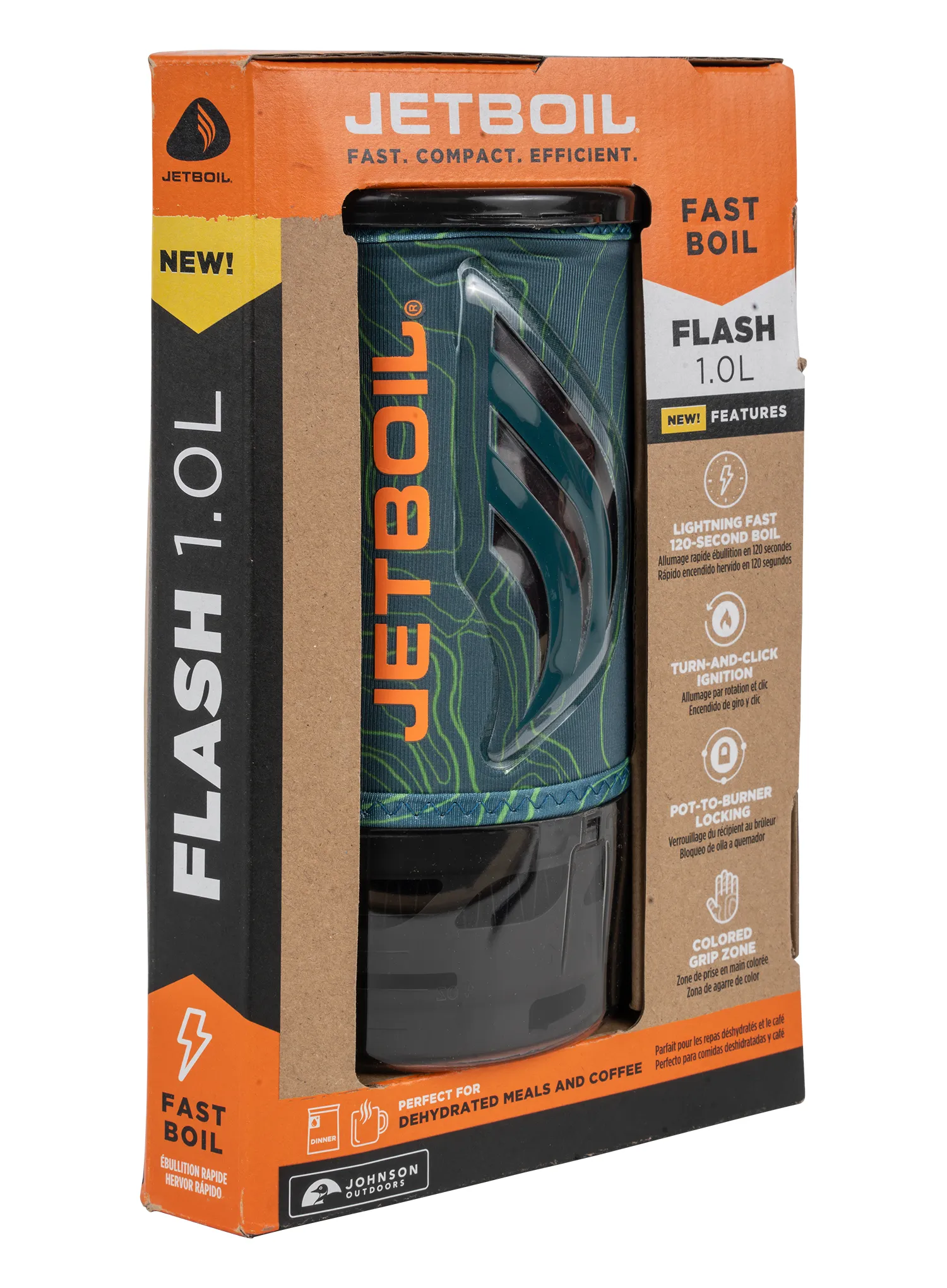 Набір для приготування їжі Jetboil Flash 2.0 Personal Cooking System - ocean topo