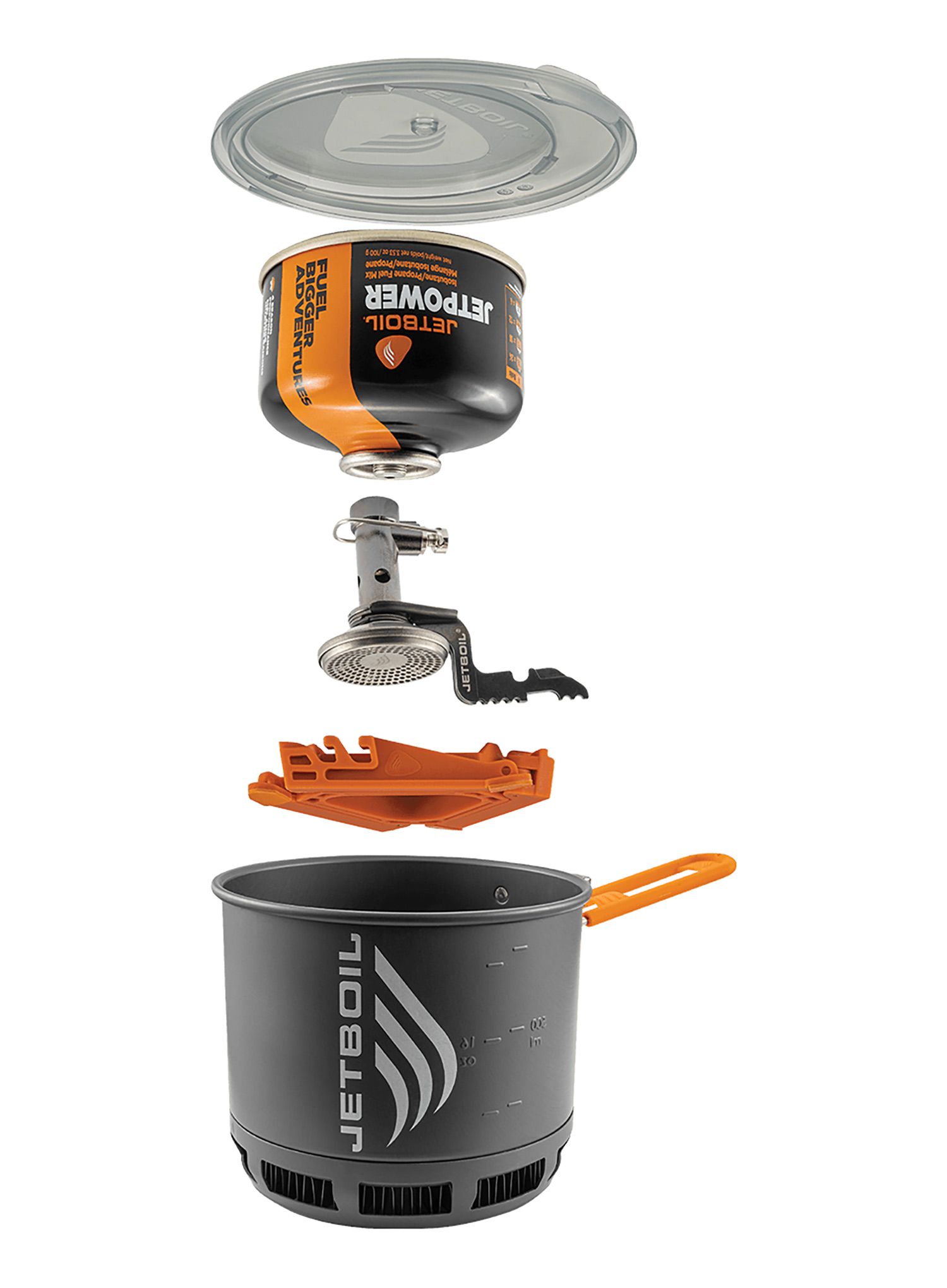 Плита туристична Jetboil Stash Cooking System - grey