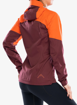 Куртка для бігу жіноча Rab Kinetic Ultra Jacket - red grapefruit/deep heather