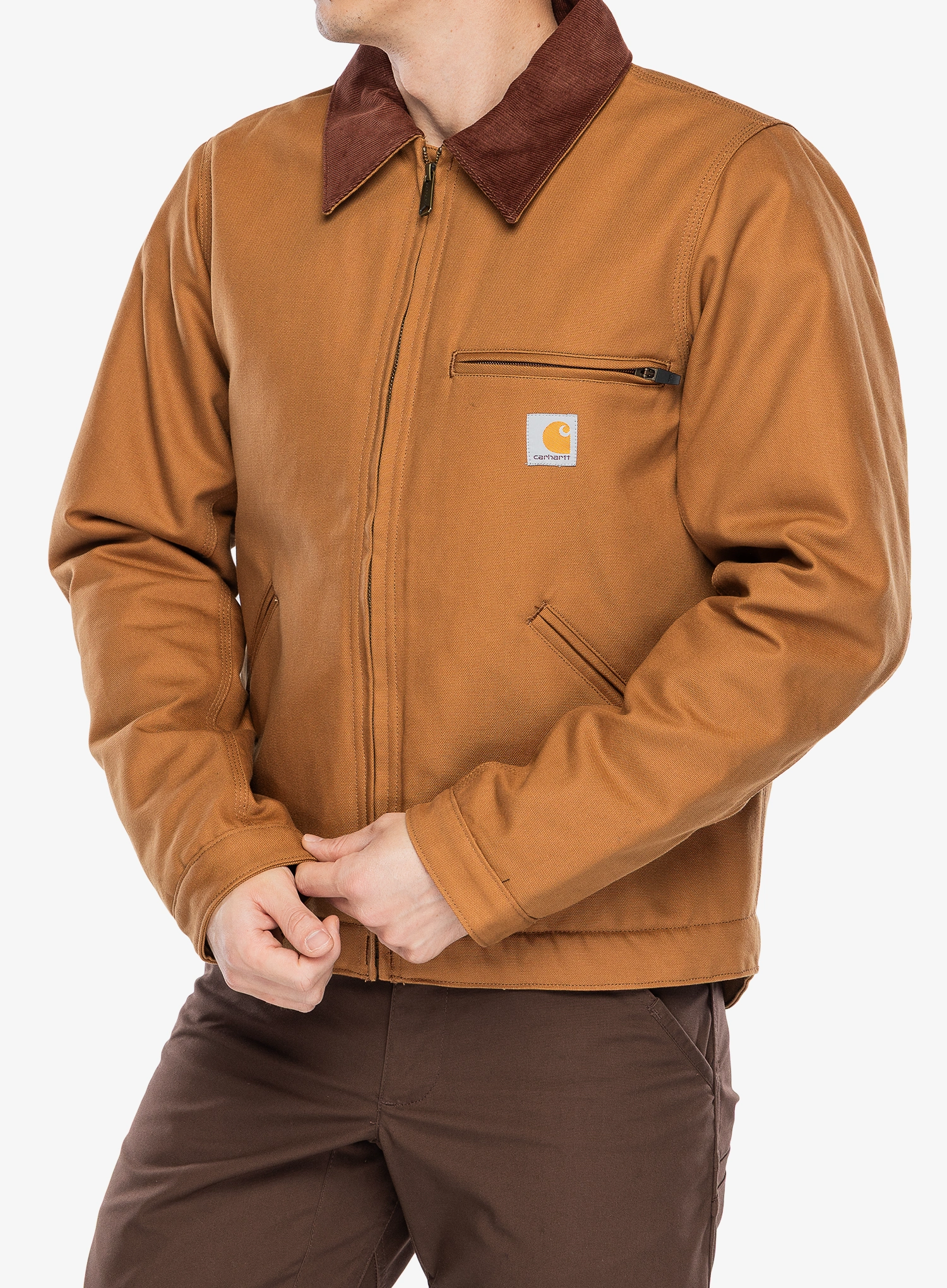 Куртка Carhartt Duck Detroit Jacket - carhartt brown | 8a.ua