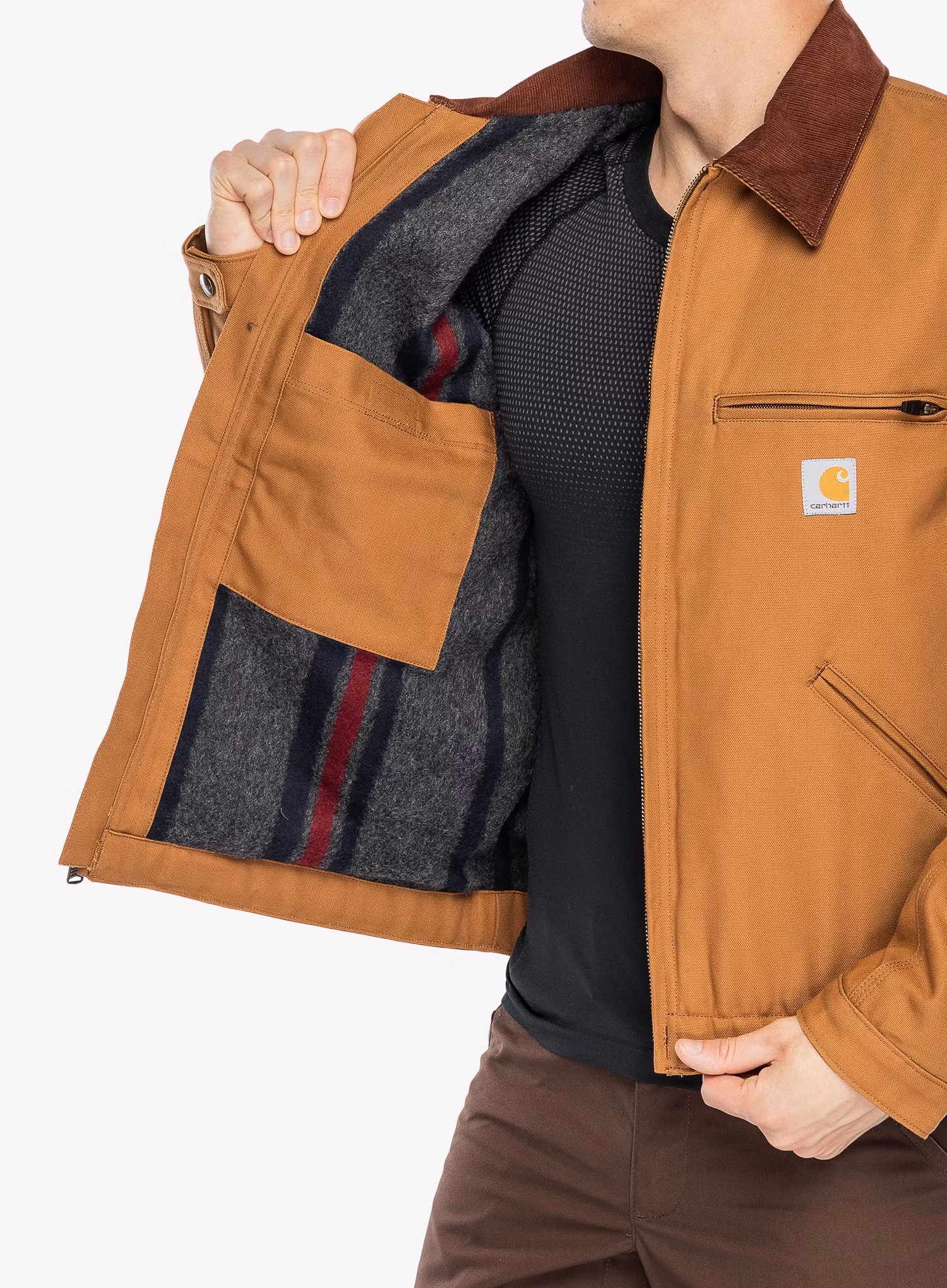 Куртка Carhartt Duck Detroit Jacket - carhartt brown | 8a.ua