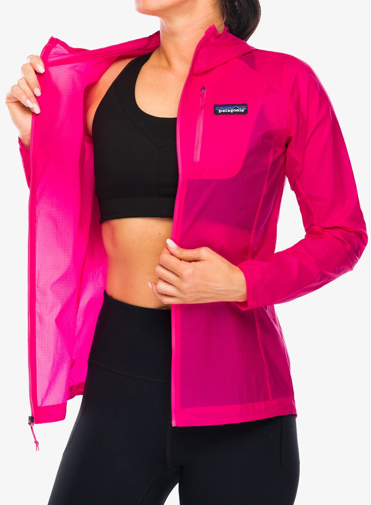 Куртка для бігу жіноча Patagonia Houdini Jacket - luminous pink