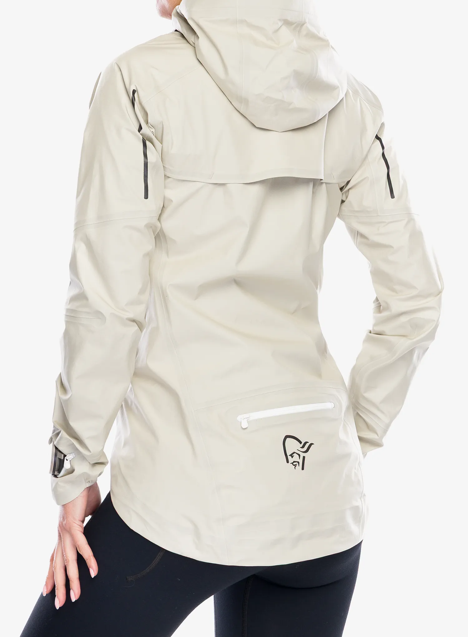 Куртка для бігу жіноча Norrona Senja GORE TEX Jacket - oatmeal