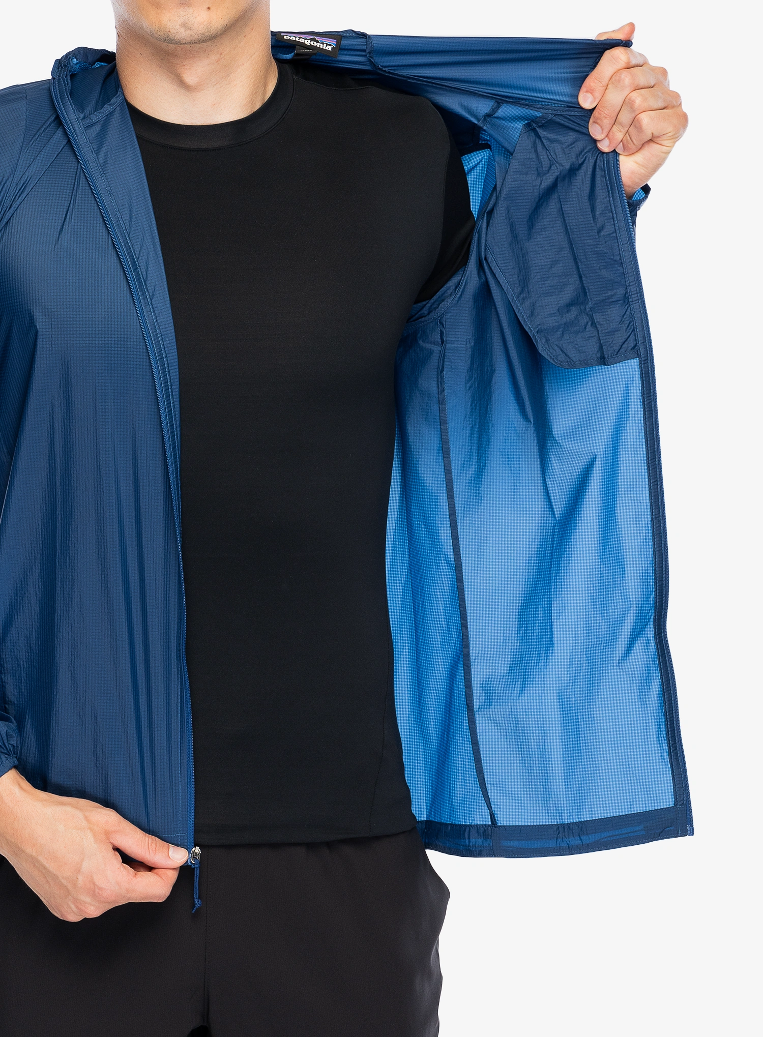 Куртка для бігу Patagonia Houdini Jacket - clement blue
