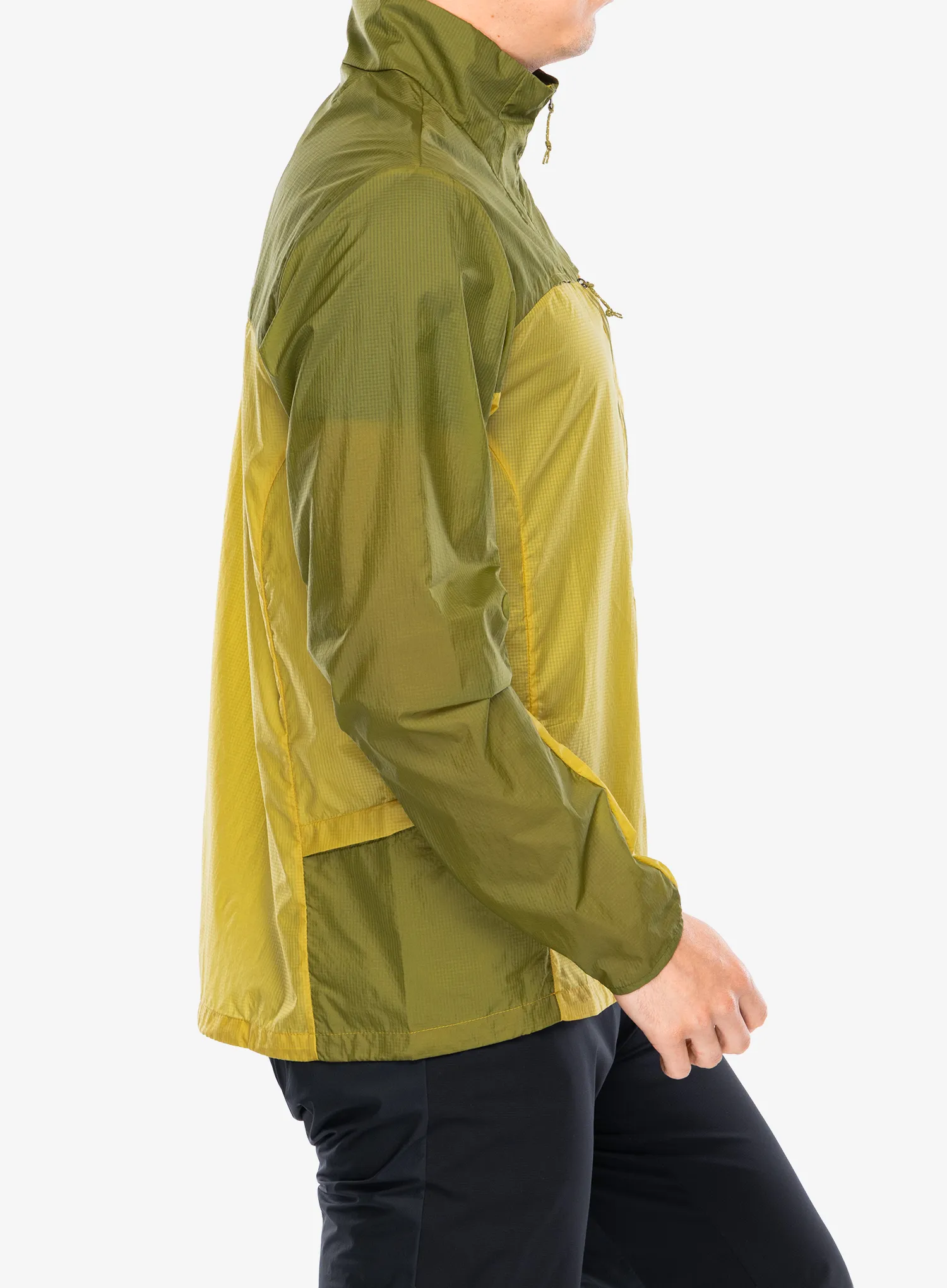 Куртка для бігу Patagonia Houdini Stash 1/2 Zip Pullover - bundle green/graze green