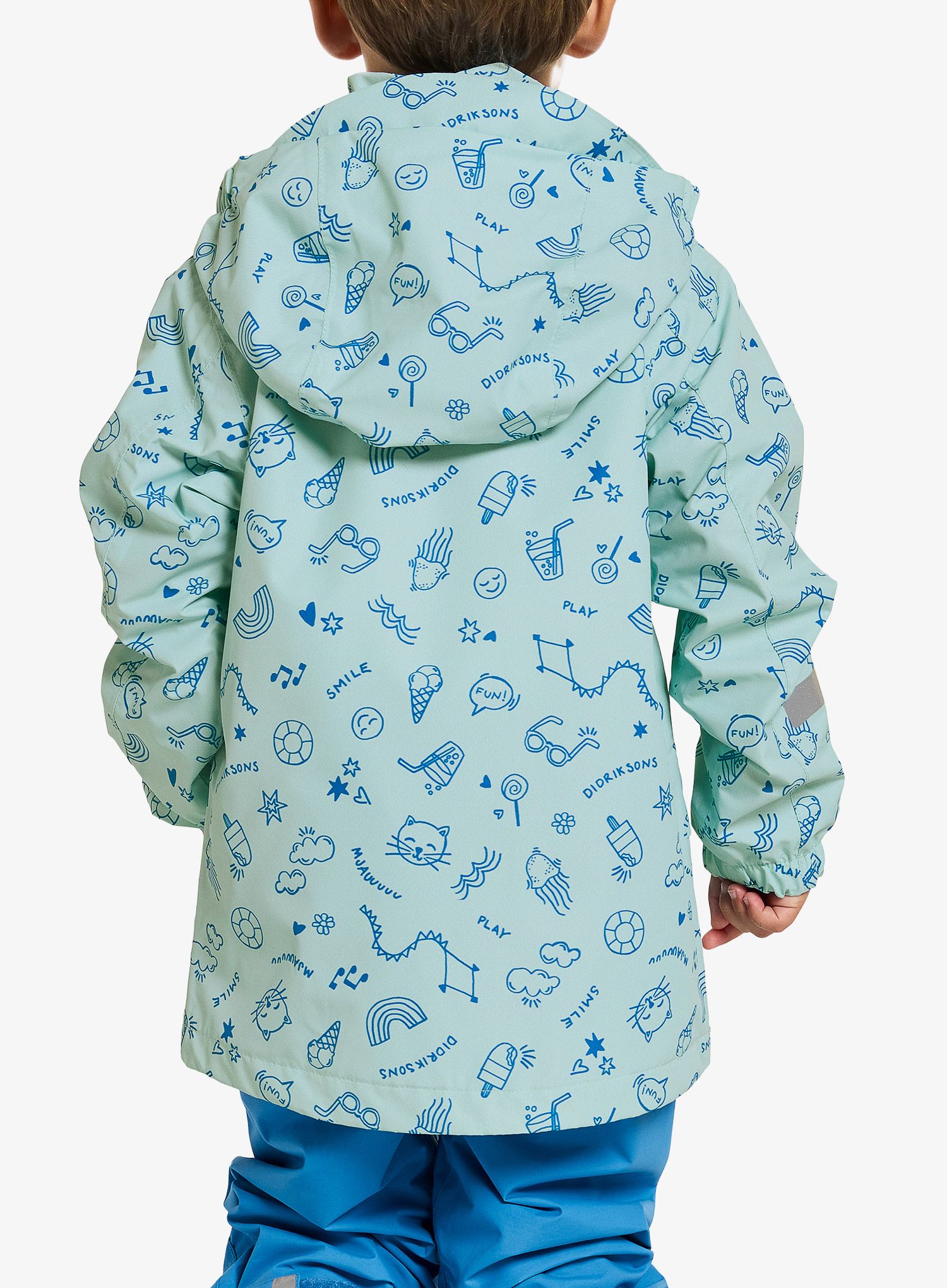 Куртка дитяча Didriksons Norma Print Jacket 3 - doodle pale mint