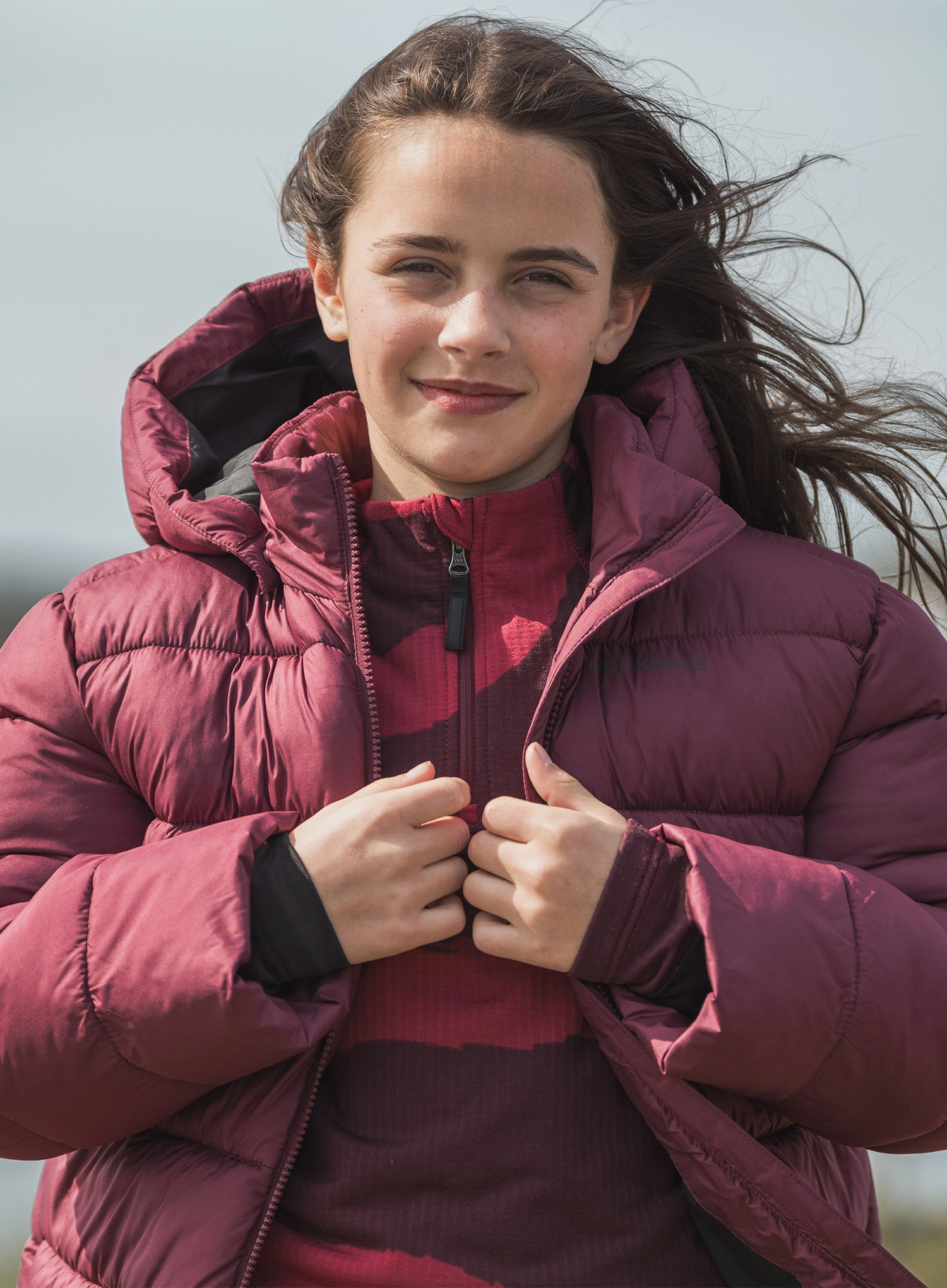 Куртка дитяча Didriksons Scoria Parka - anemon red