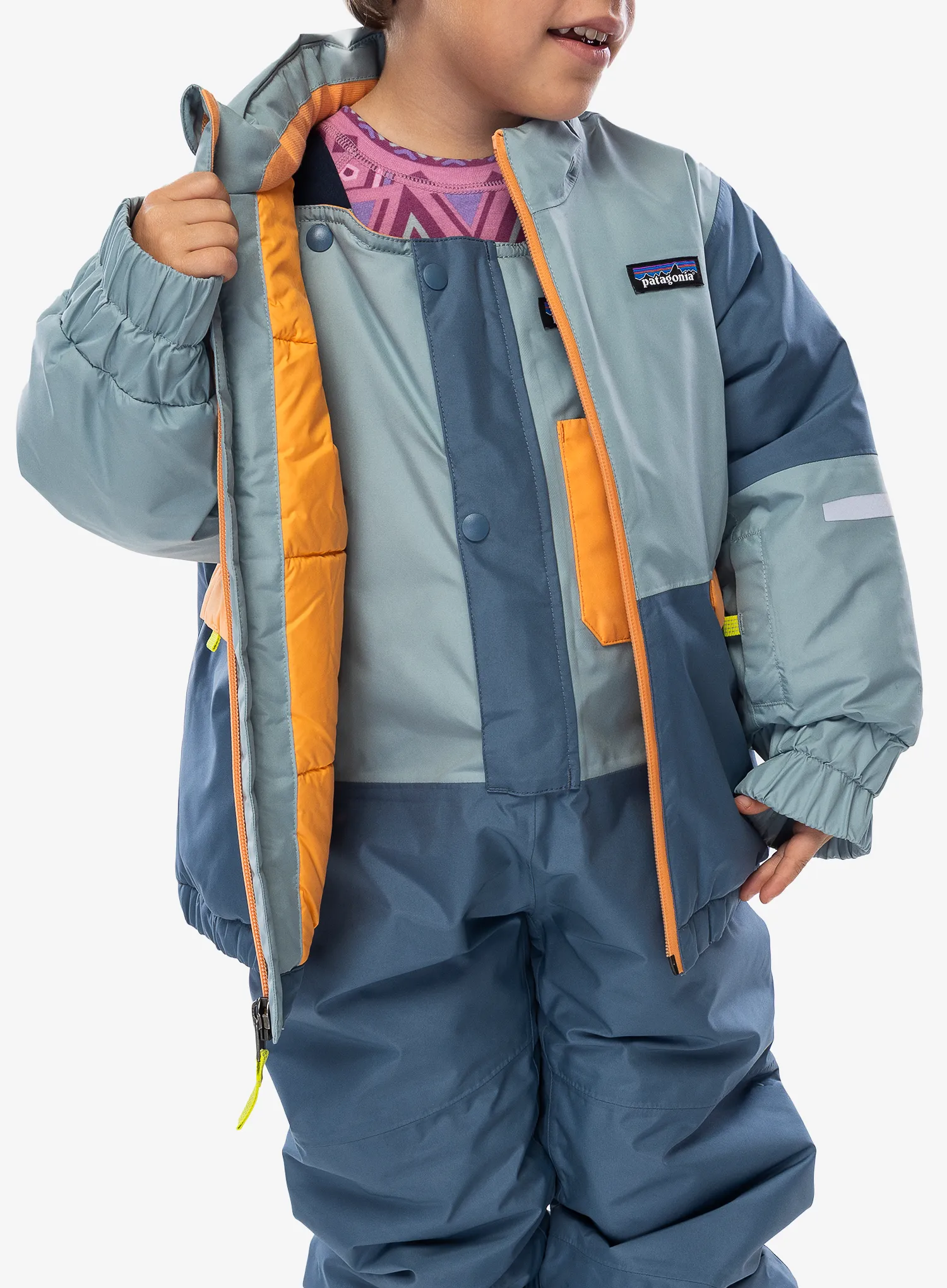 Куртка дитяча Patagonia Baby Snow Pile Jacket - thermal blue
