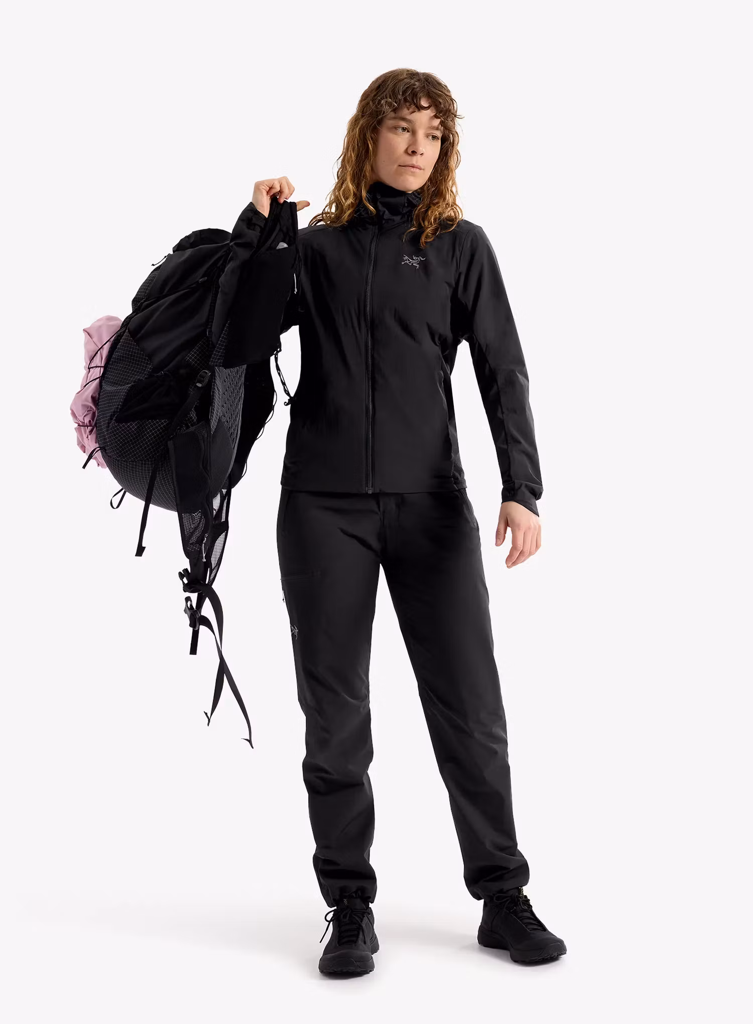 Куртка гібридна жіноча Arcteryx Atom SL Hoody  - black