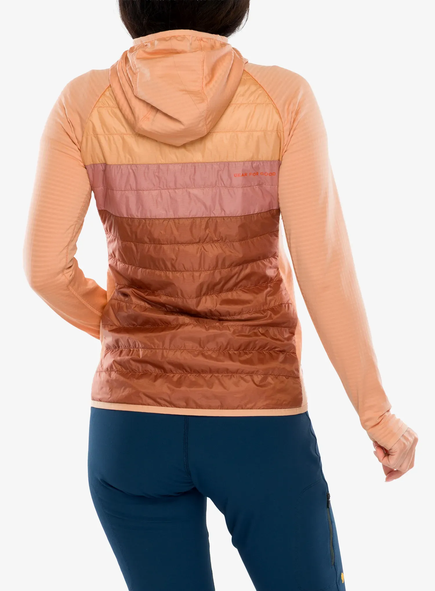Куртка гібридна жіноча Cotopaxi Capa Hybrid Insulated Hooded Jacket - apricot/faded brick