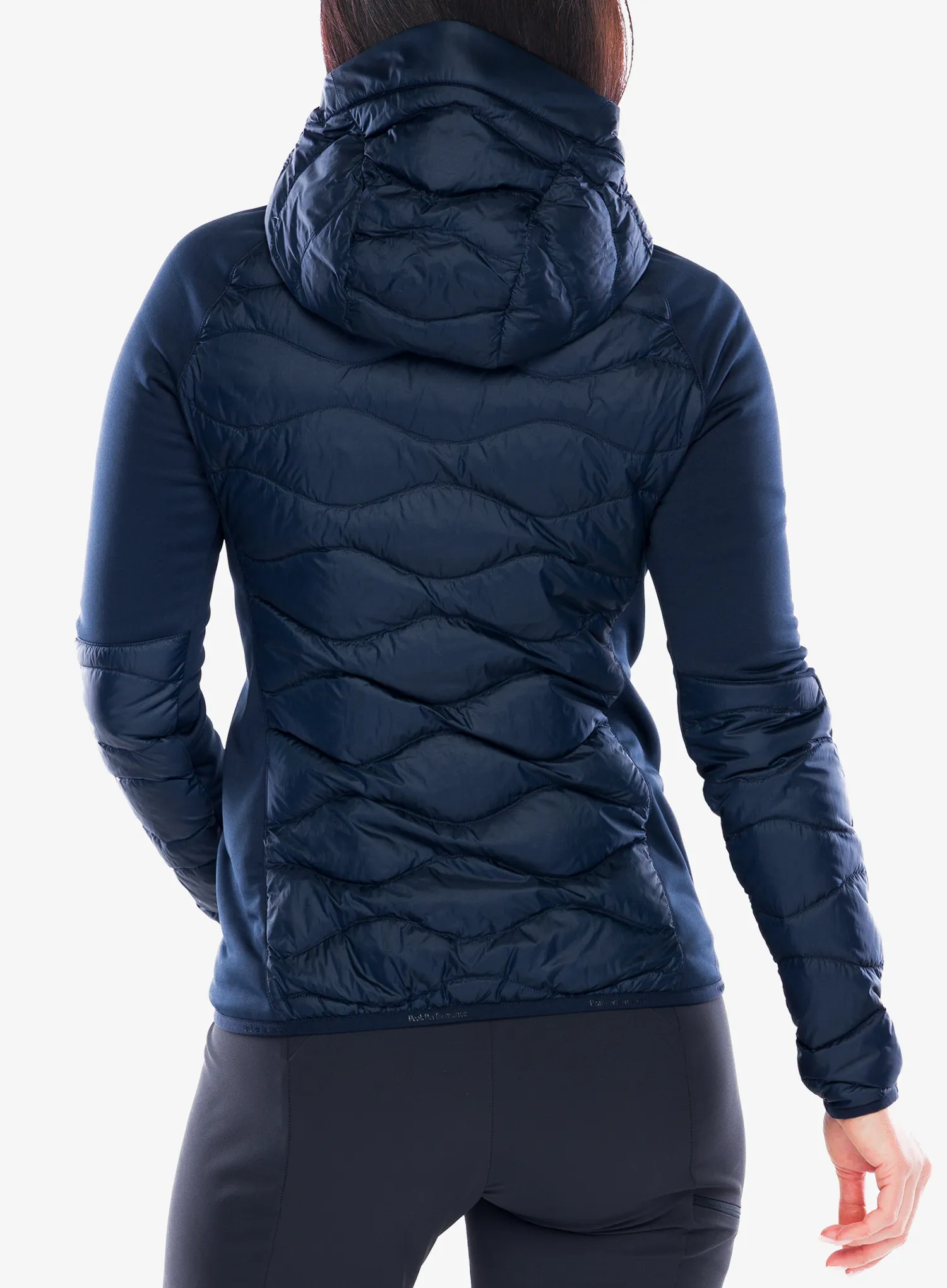 Куртка гібридна жіноча Peak Performance Helium Down Hybrid Hood - blue shadow