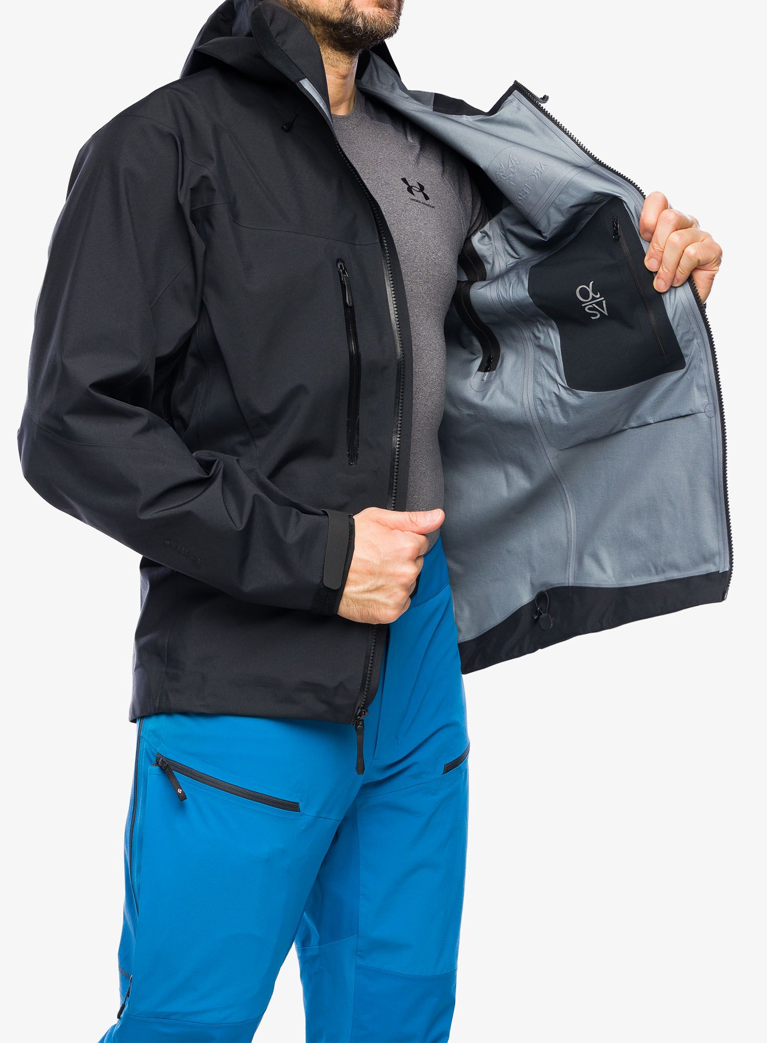 Куртка дощовик Arcteryx Alpha SV Jacket - blk | 8a.ua