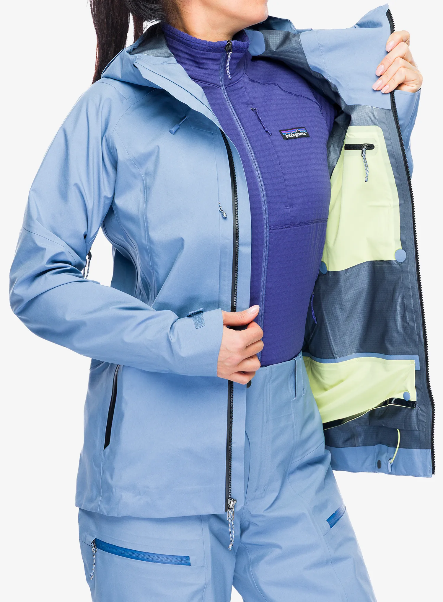 Куртка лижна жіноча Patagonia PowSlayer Jacket - barnacle blue