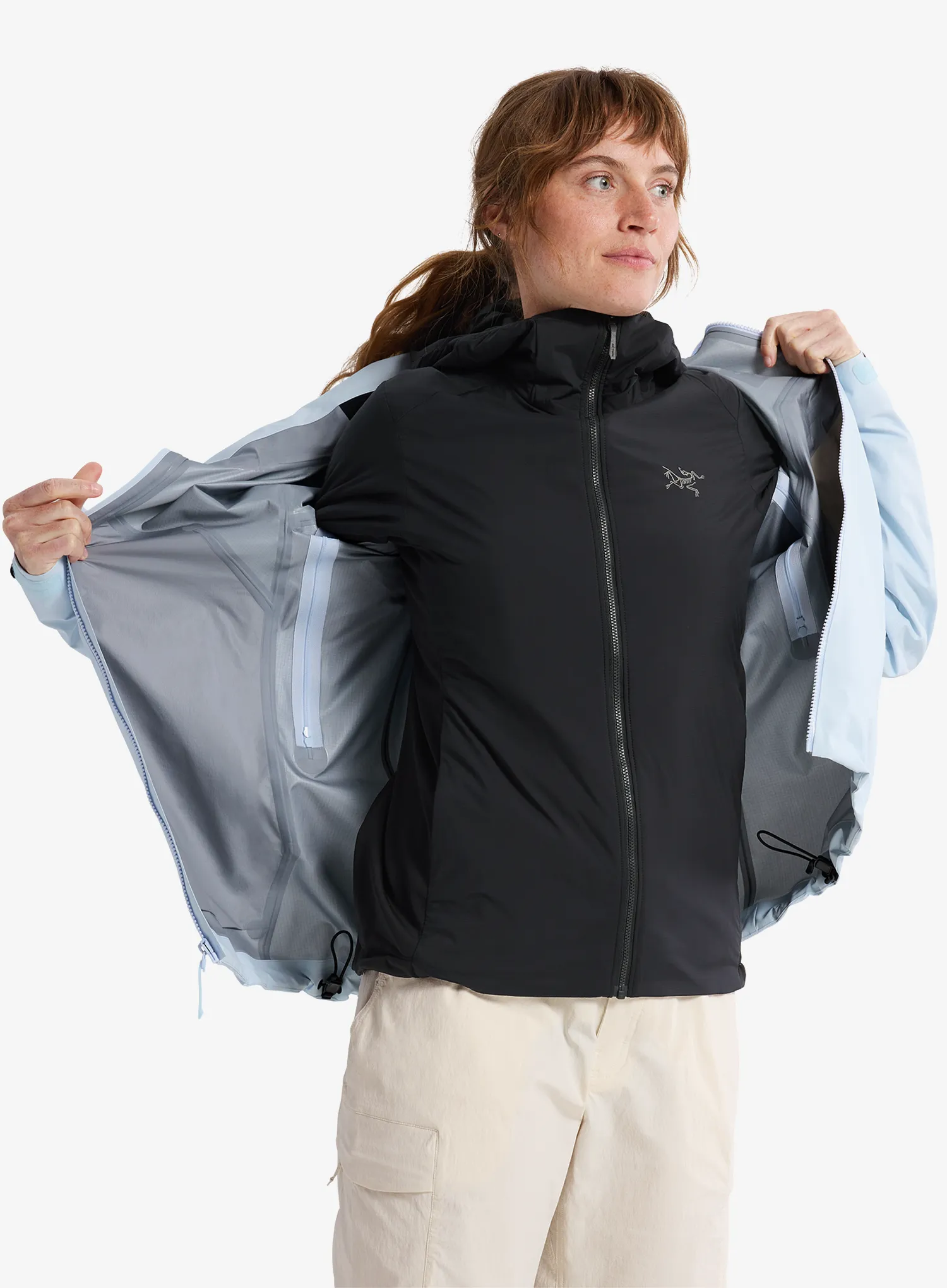 Куртка утеплена жіноча Arcteryx Atom Hoody - black
