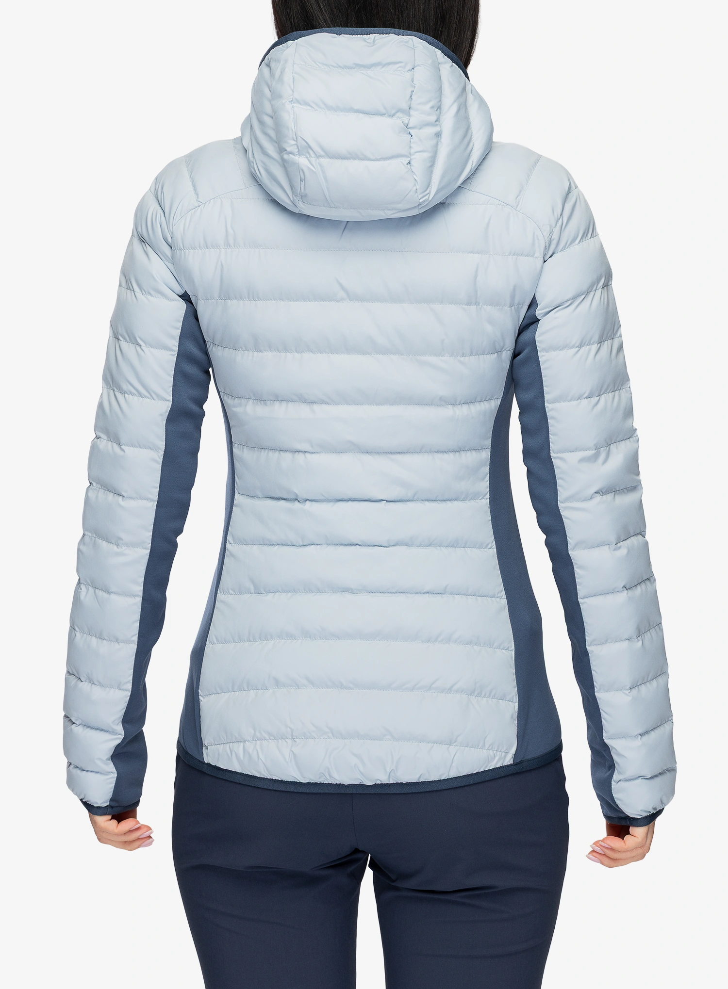 Куртка утеплена жіноча Millet Fitz Roy Warm Hoodie - iceberg/dark denim