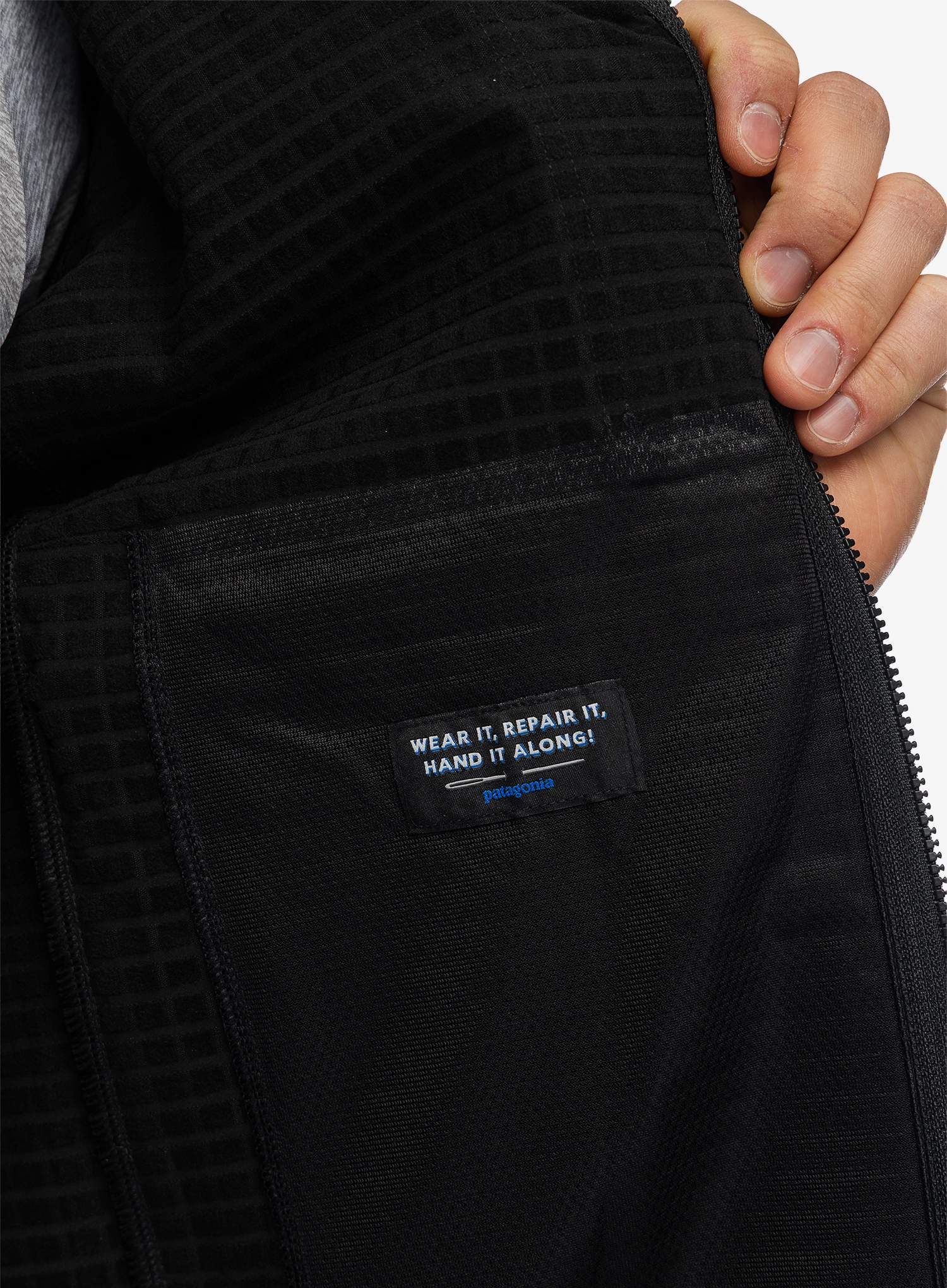 Куртка Patagonia R1 TechFace Hoody - black