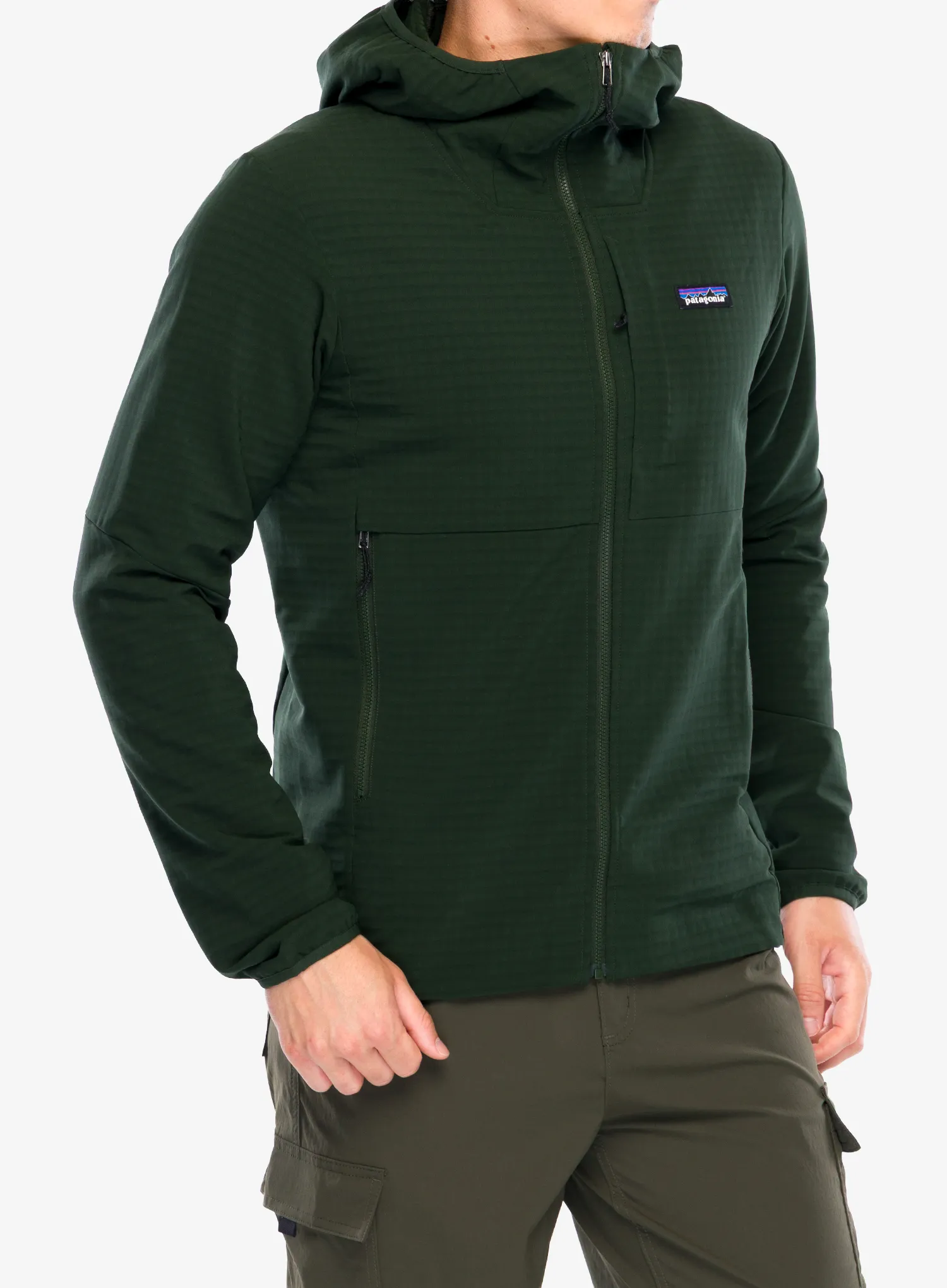 Куртка Patagonia R1 TechFace Hoody - old growth green