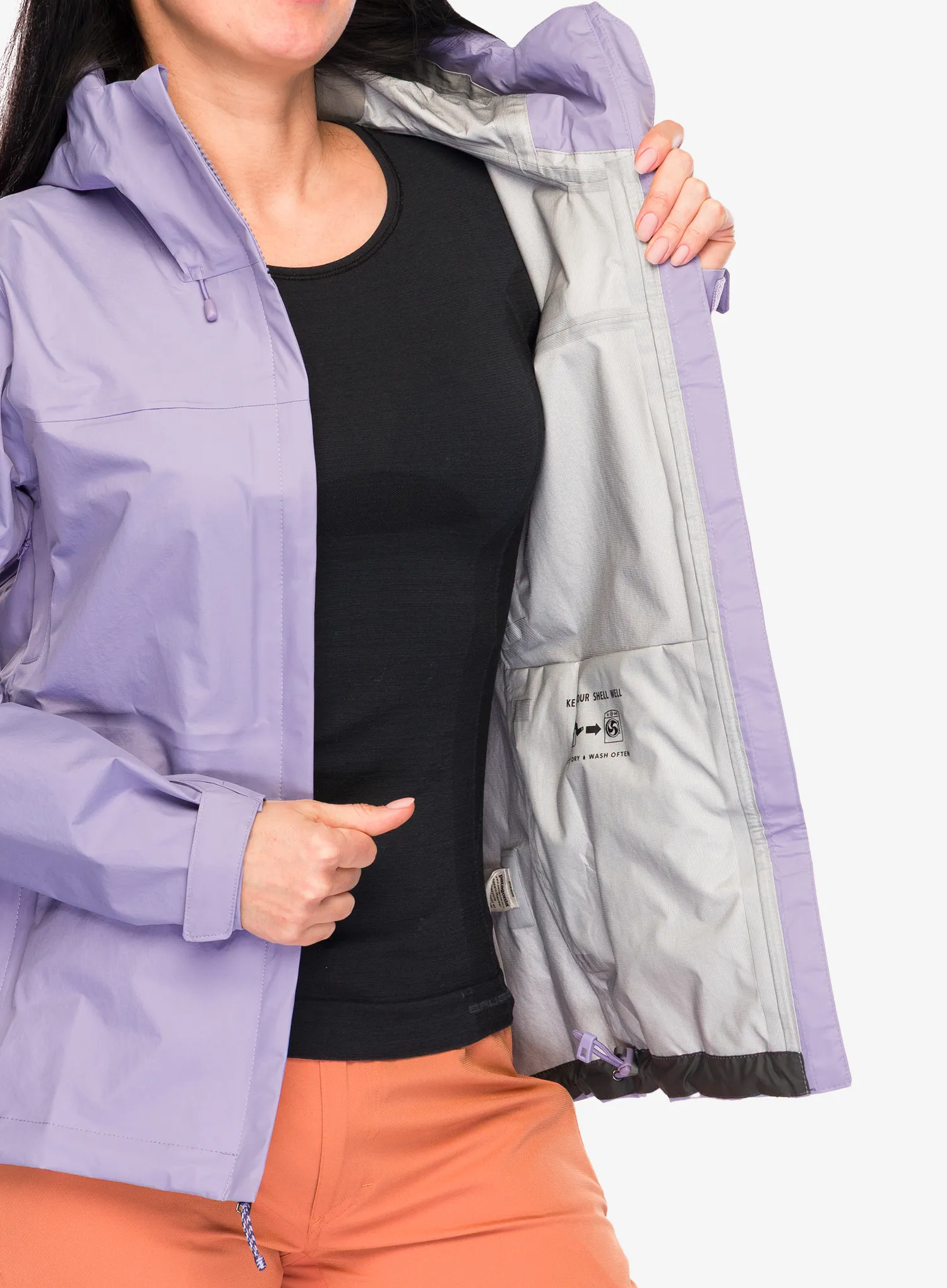 Куртка дощовик жіноча Patagonia Torrentshell 3L Jacket - concrete purple