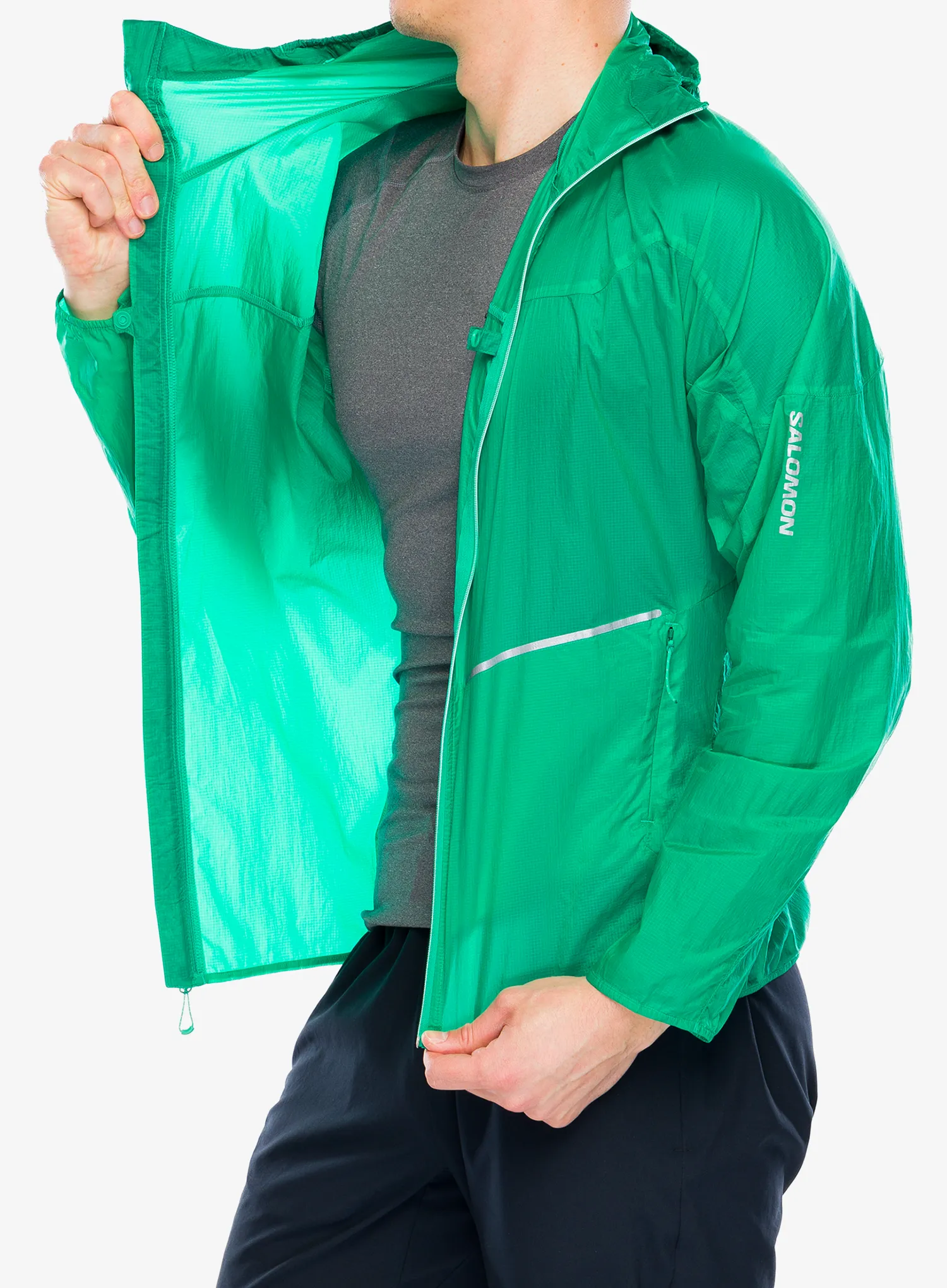 Вітровка Salomon Sense Aero Wind Jkt - parakeet | 8a.ua