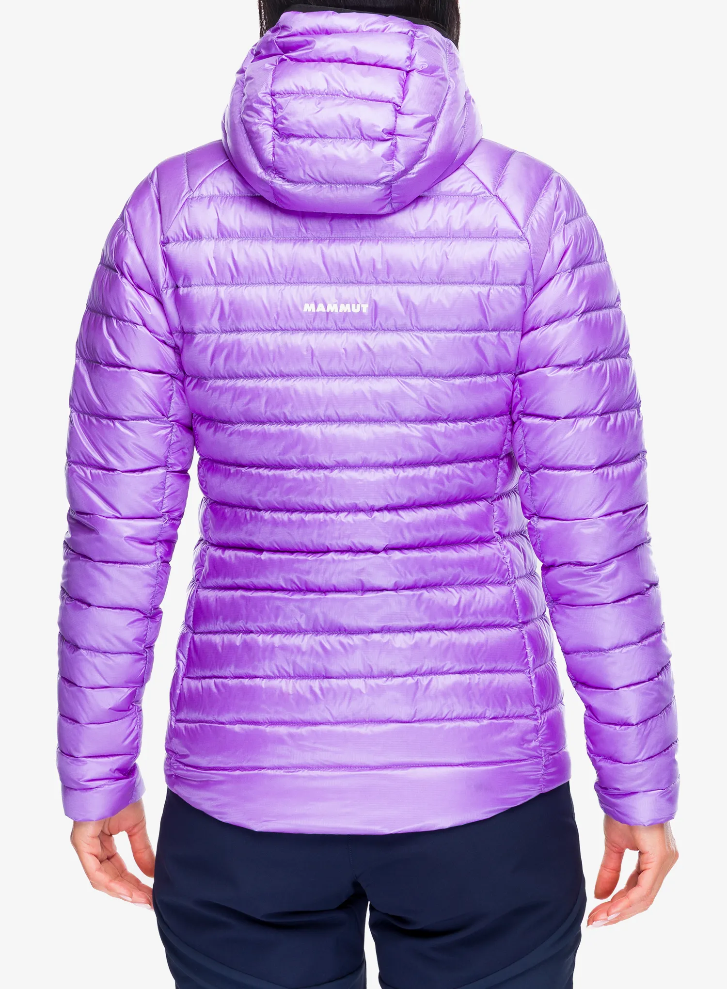 Пуховик жіночий Mammut Broad Peak IN Hooded Jacket - lavandin/black