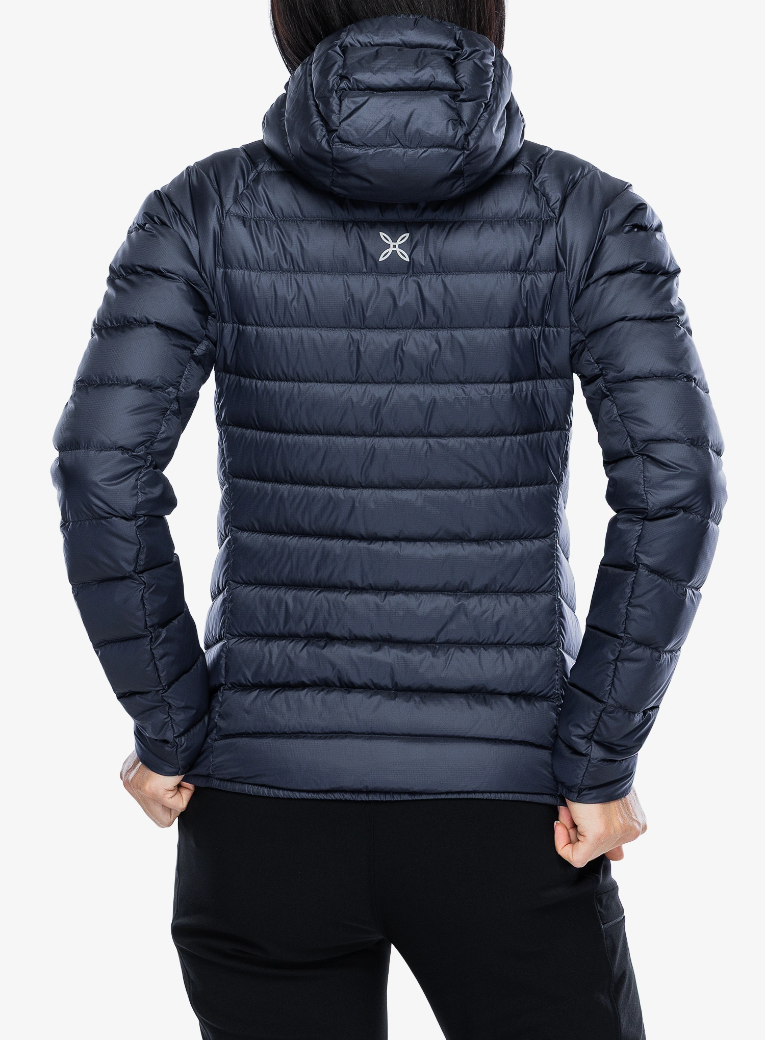 Пуховик жіночий Montura Breeze Hooded Duvet Jacket - graphite blue/turquoise