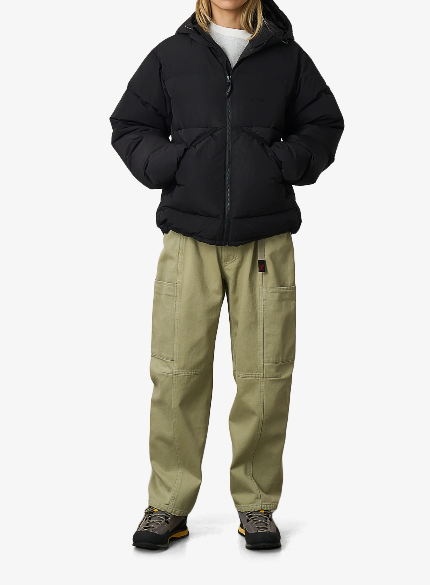 Пуховик Gramicci Down Puffer Hooded Jacket - black