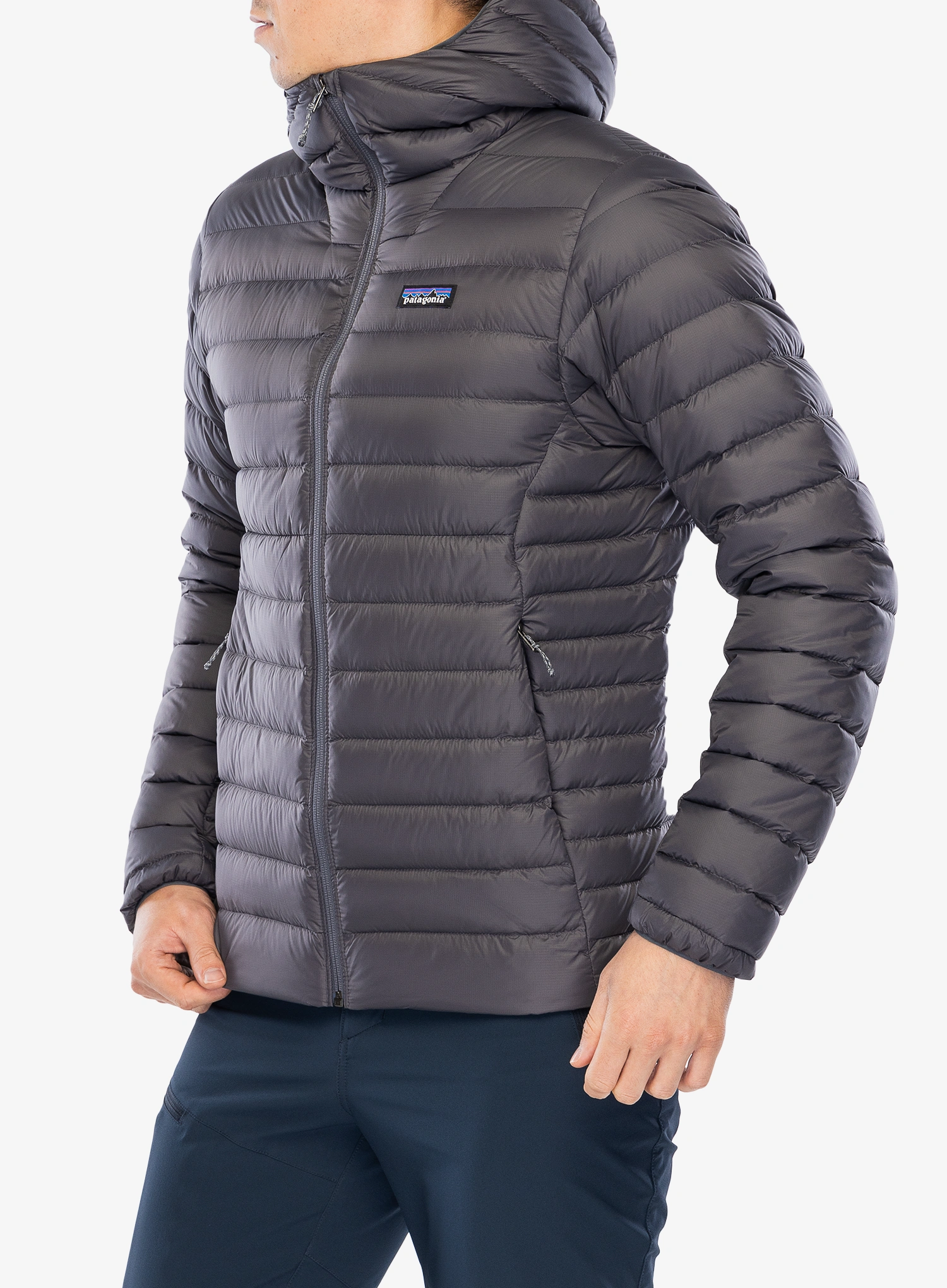 Пуховик Patagonia Down Sweater Hoody - forge grey