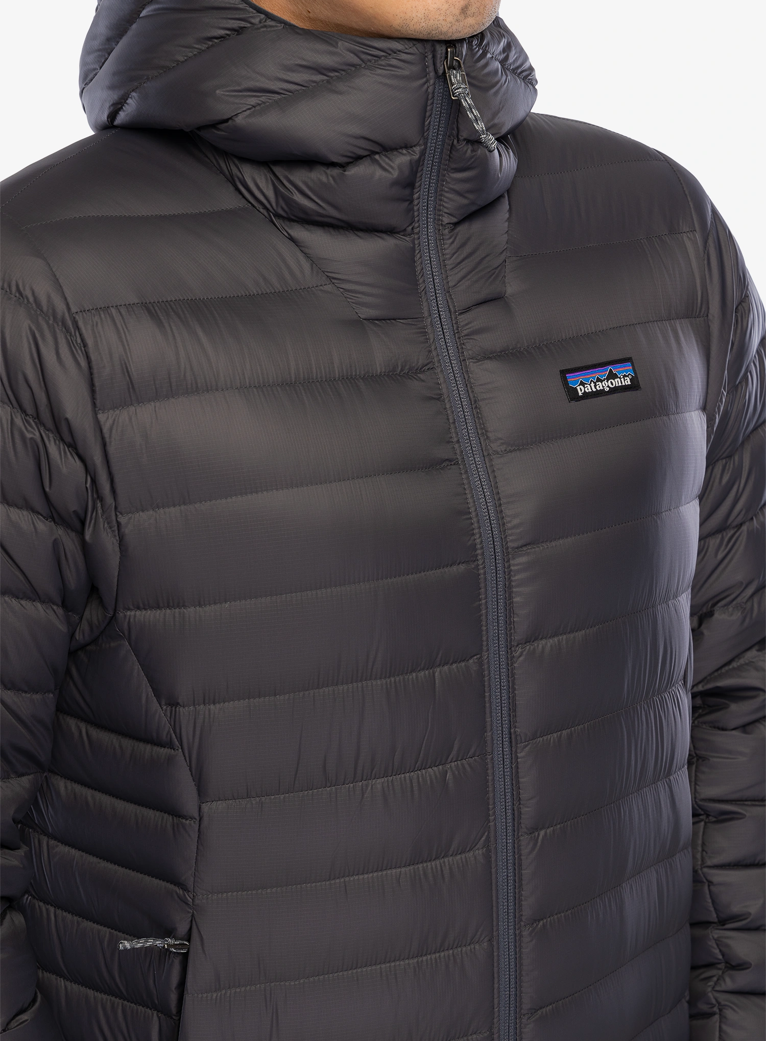 Пуховик Patagonia Down Sweater Hoody - forge grey