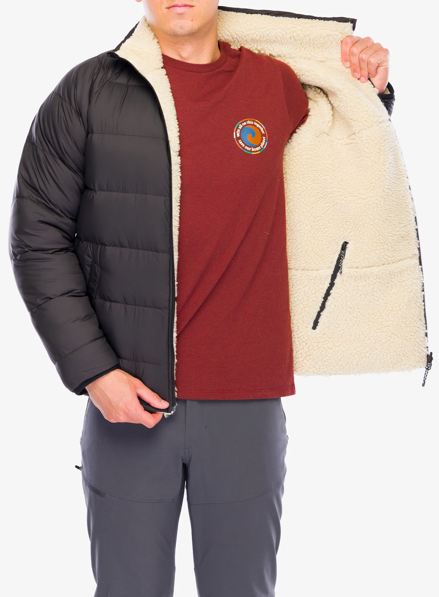 Пуховик Patagonia Reversible Silent Down Jacket - black