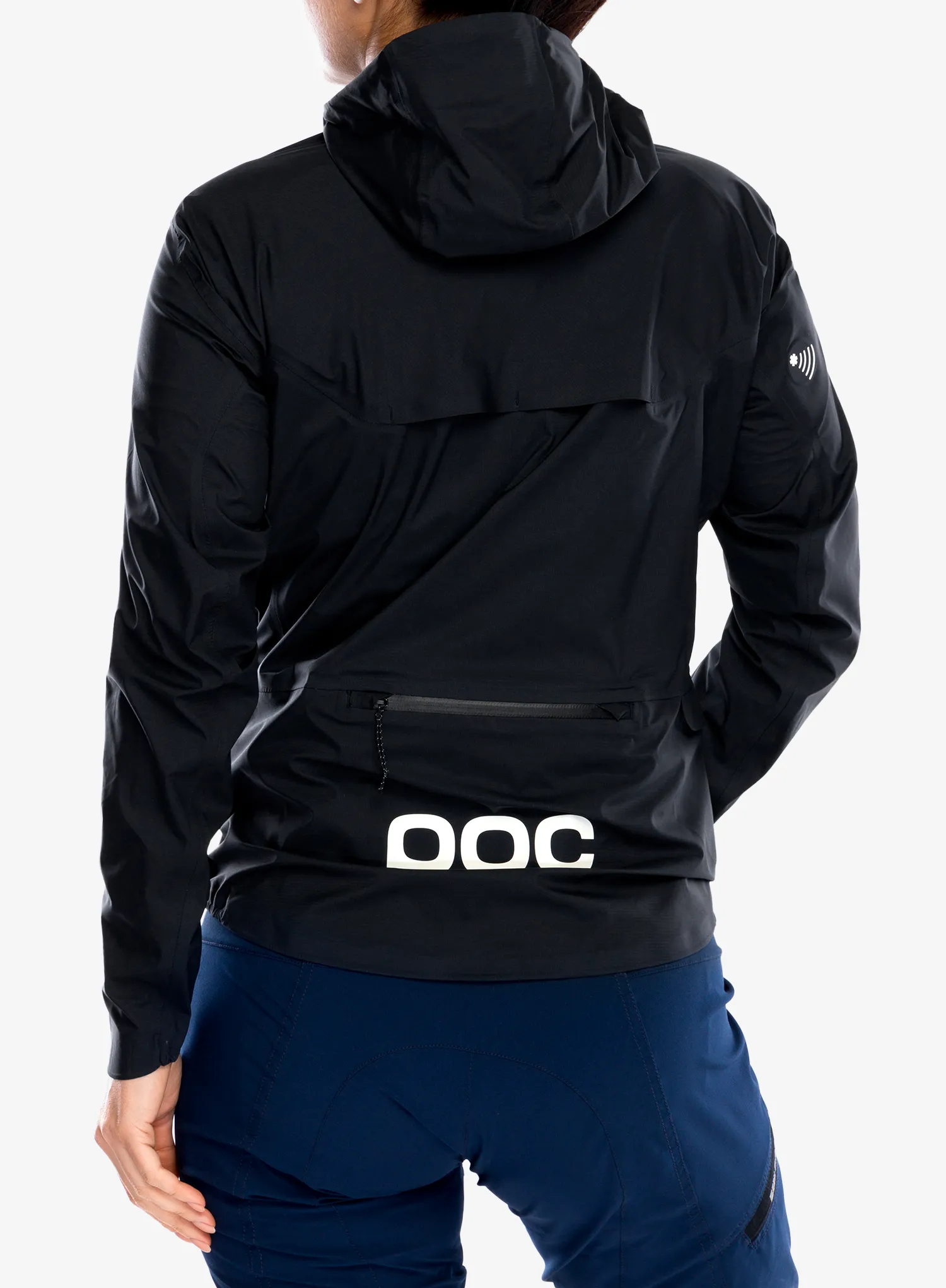 Жіноча велофутболка POC Signal All-weather jacket - uranium black