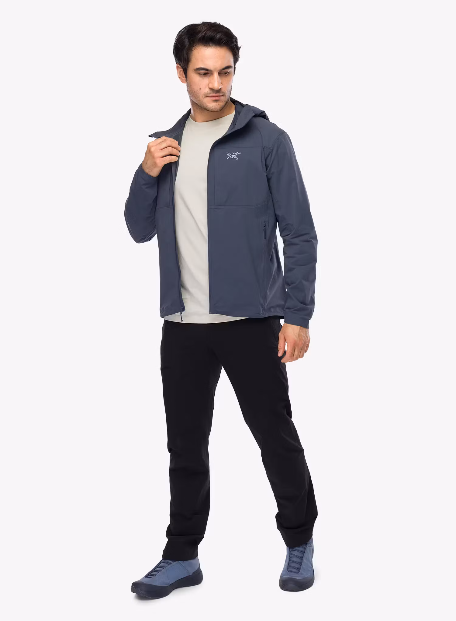 Куртка softshell Arcteryx Gamma Lightweight Hoody - dk stratus