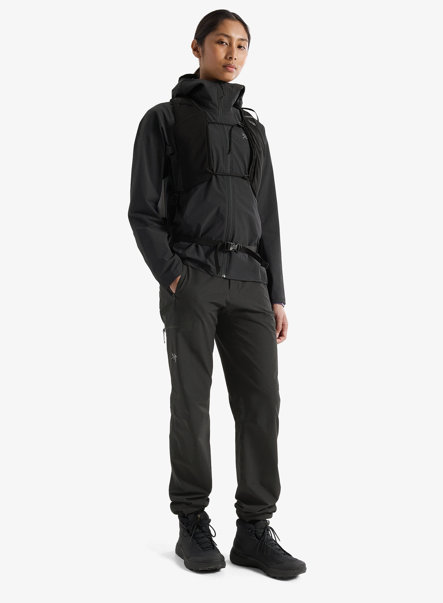 Куртка softshell жіноча Arcteryx Gamma Lightweight Hoody - black