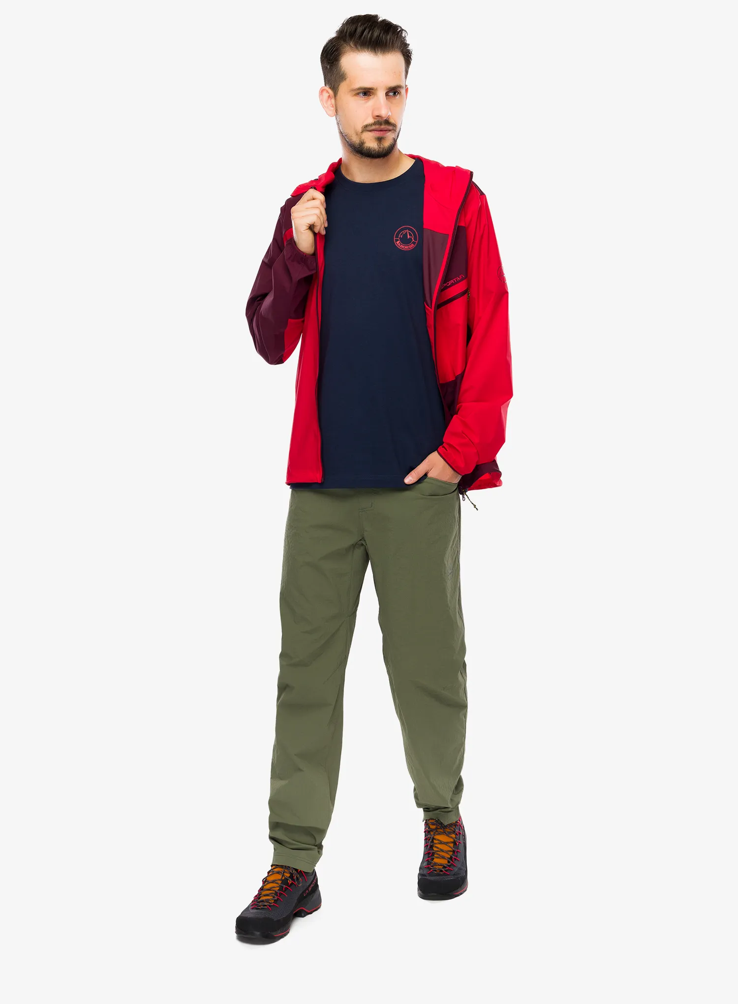 Куртка softshell La Sportiva Freeway Wind Jacket - mountain red/redwood