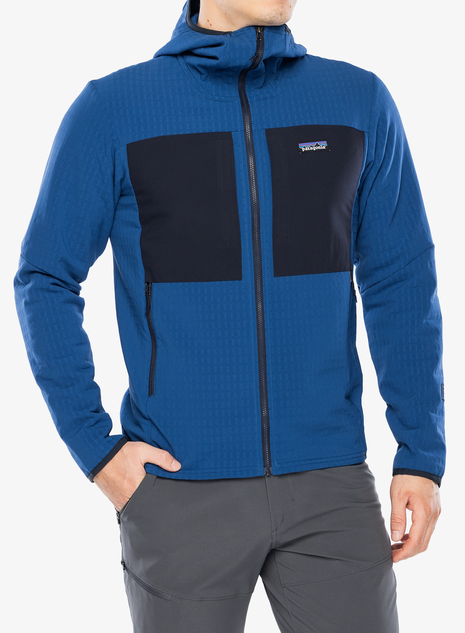 Куртка softshell Patagonia R2 TechFace Hoody - clement blue