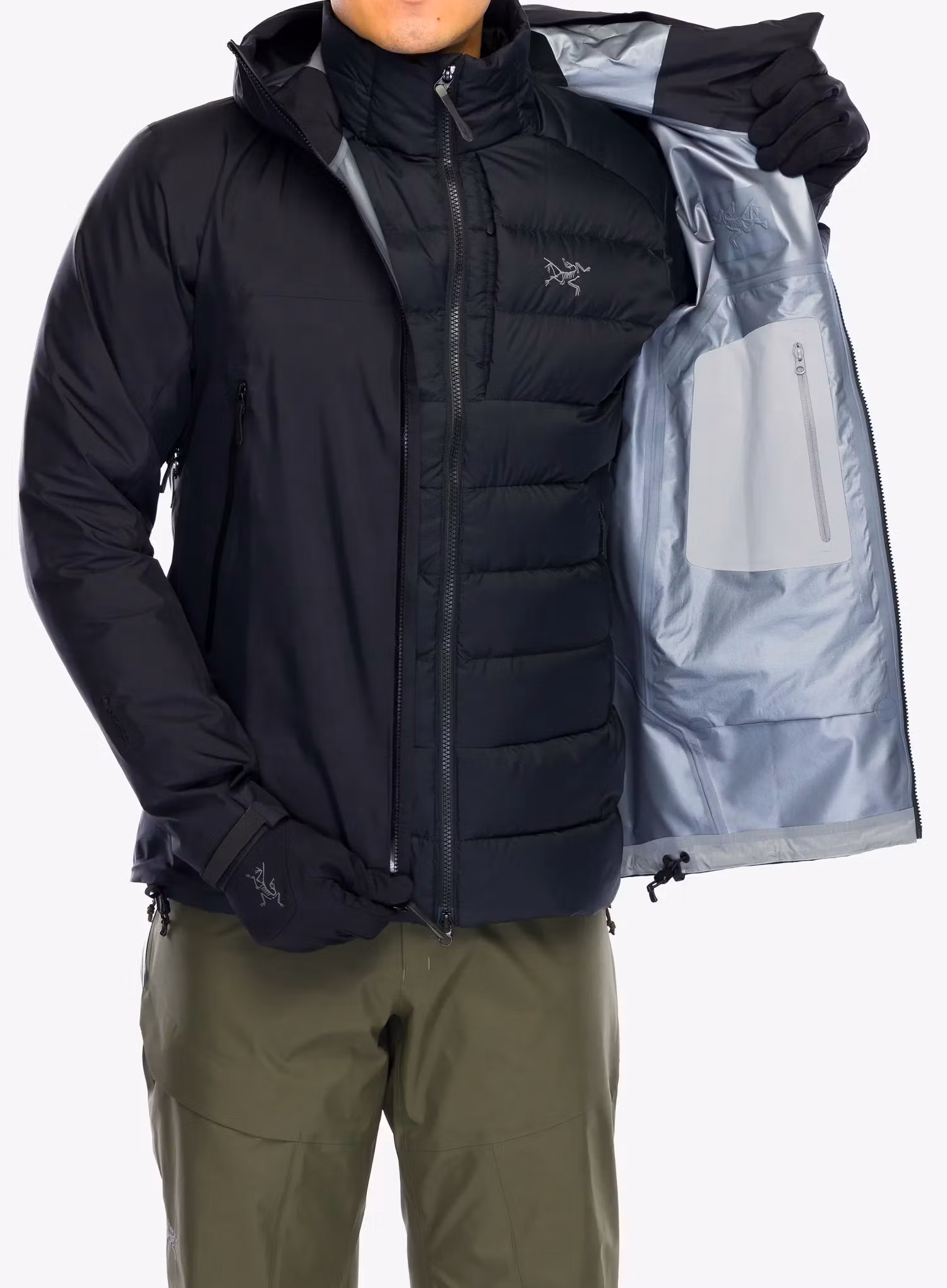 Куртка дощовик Arcteryx Beta SL Jacket - black/black | 8a.ua