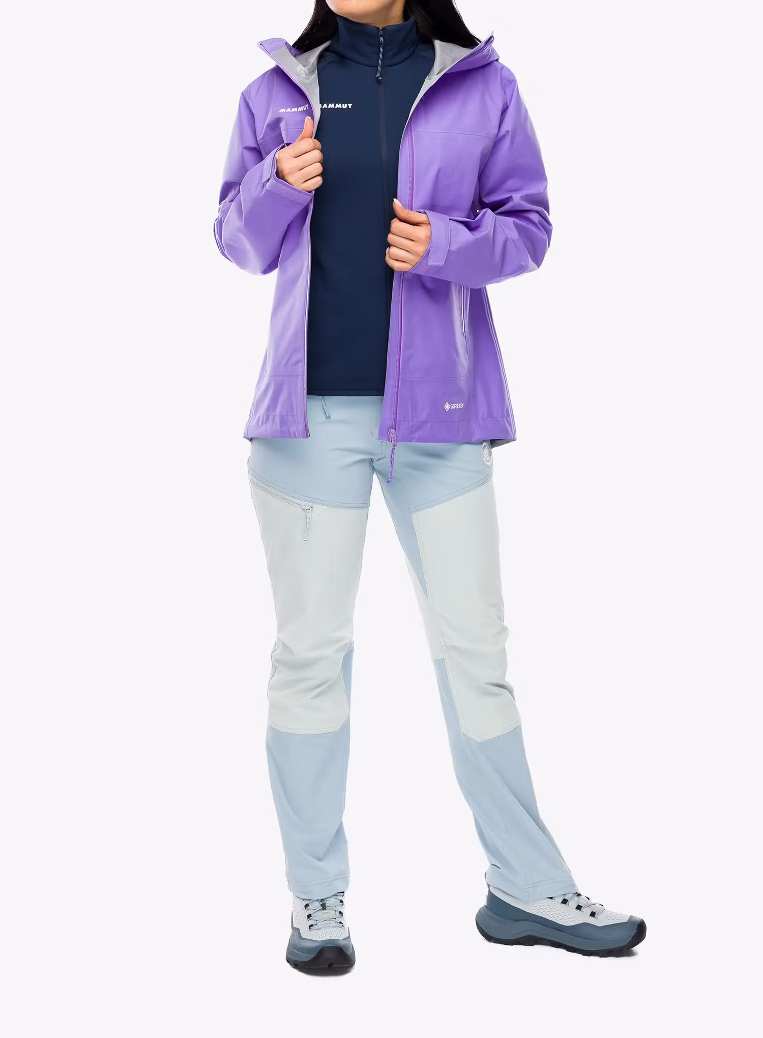 Куртка з мембраною жіноча Mammut Crater Light HS Hooded Jacket - lavandin