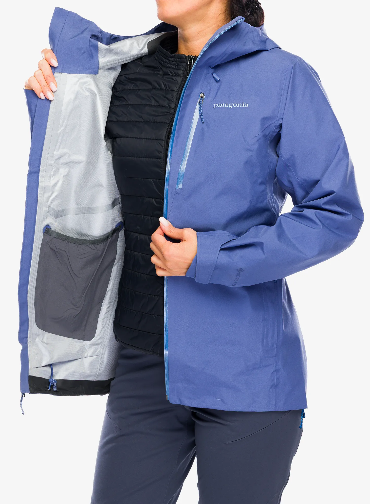 Куртка з мембраною жіноча Patagonia Triolet Jacket - current blue