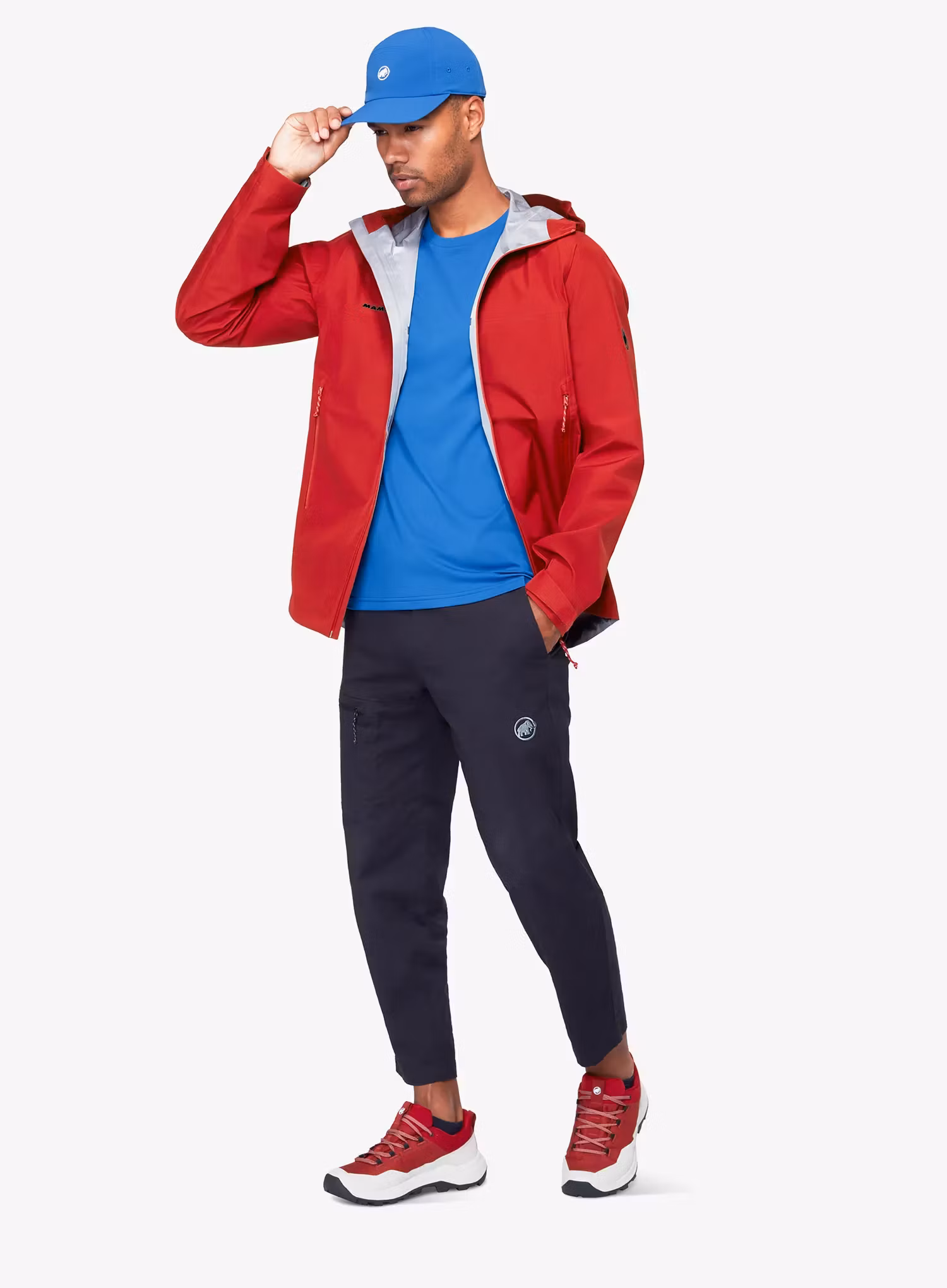 Куртка дощовик Mammut Crater Light HS Hooded Jacket - dark mammut red