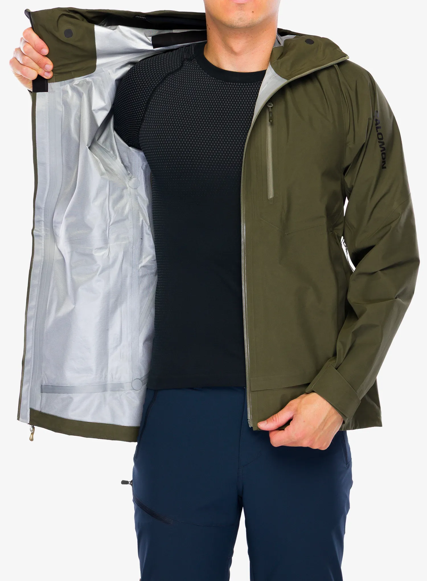 Куртка дощовик Salomon Outline 3L GTX Shell - grape leaf | 8a.ua