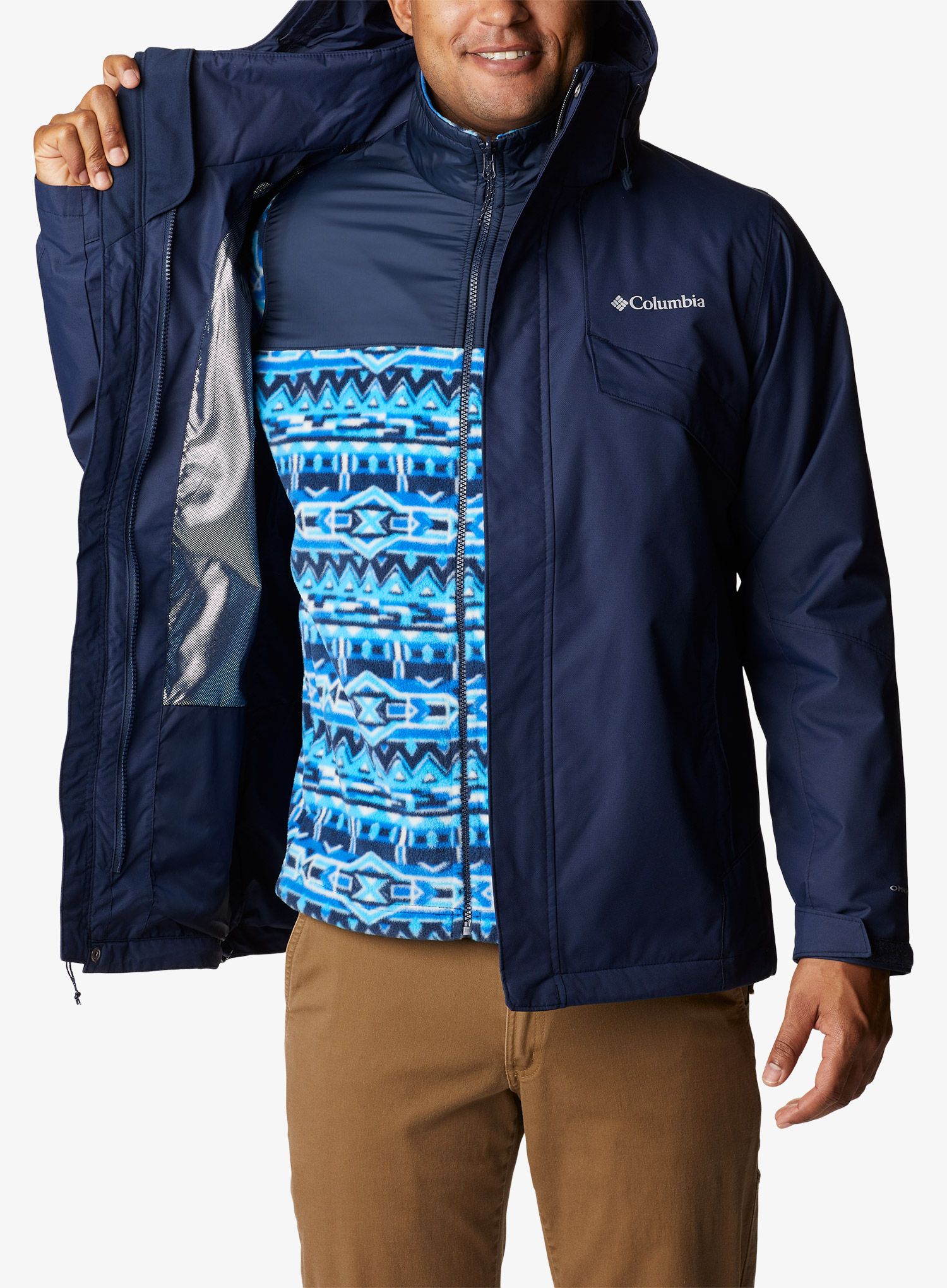 Куртка 3в1 Columbia Bugaboo II Fleece Interchange Jacket - collegiate navy