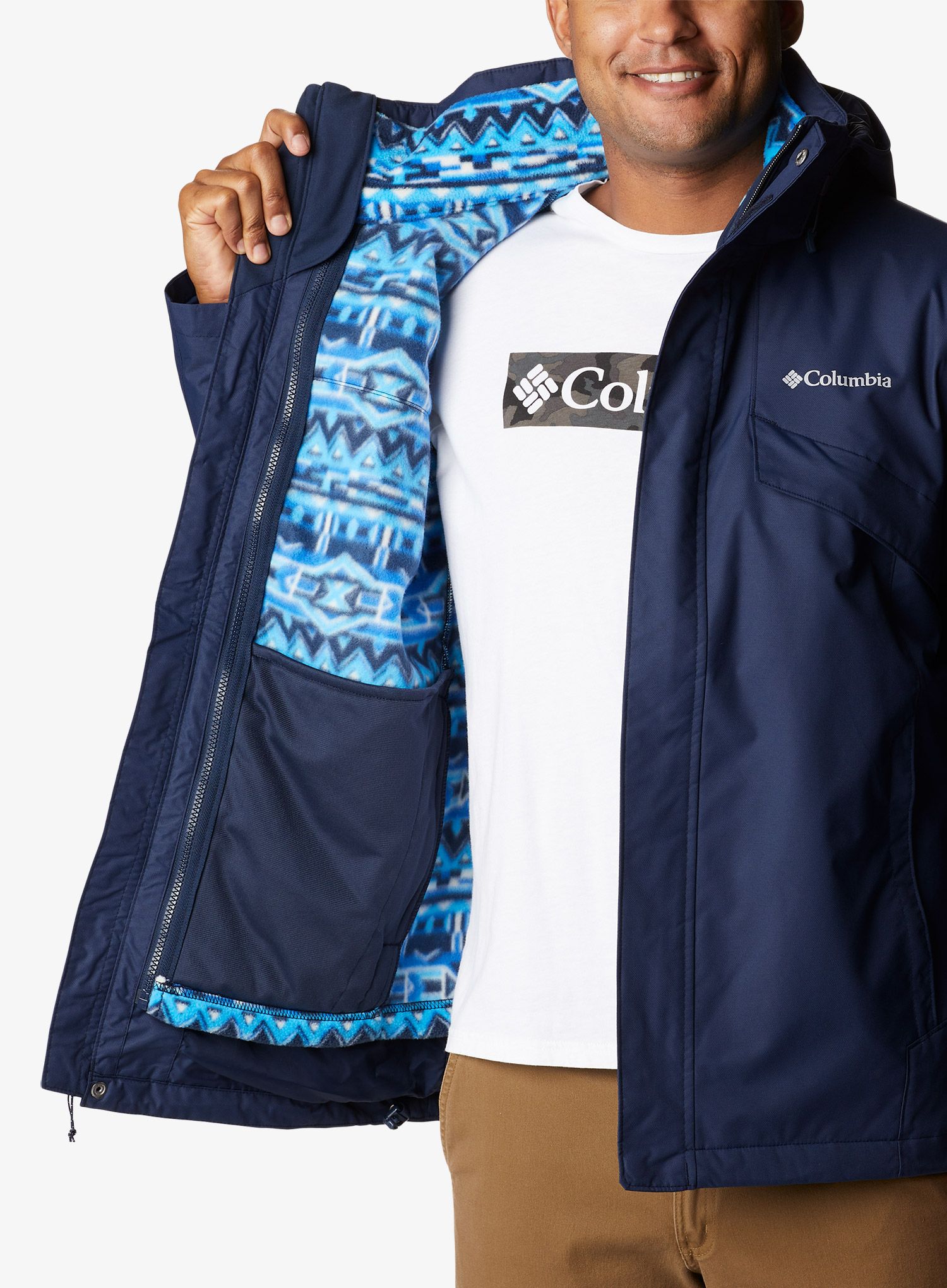 Куртка 3в1 Columbia Bugaboo II Fleece Interchange Jacket - collegiate navy