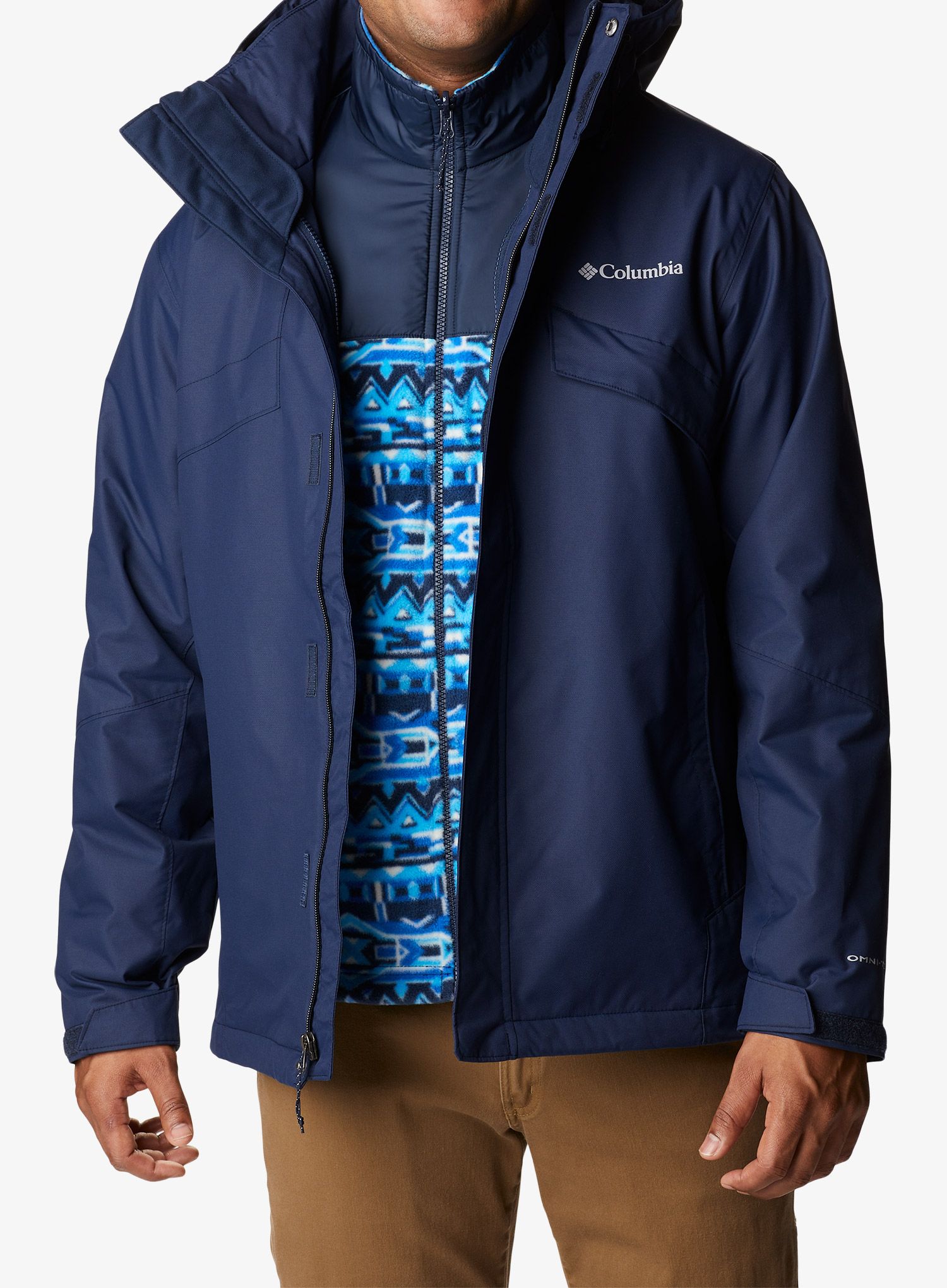 Куртка 3в1 Columbia Bugaboo II Fleece Interchange Jacket - collegiate navy