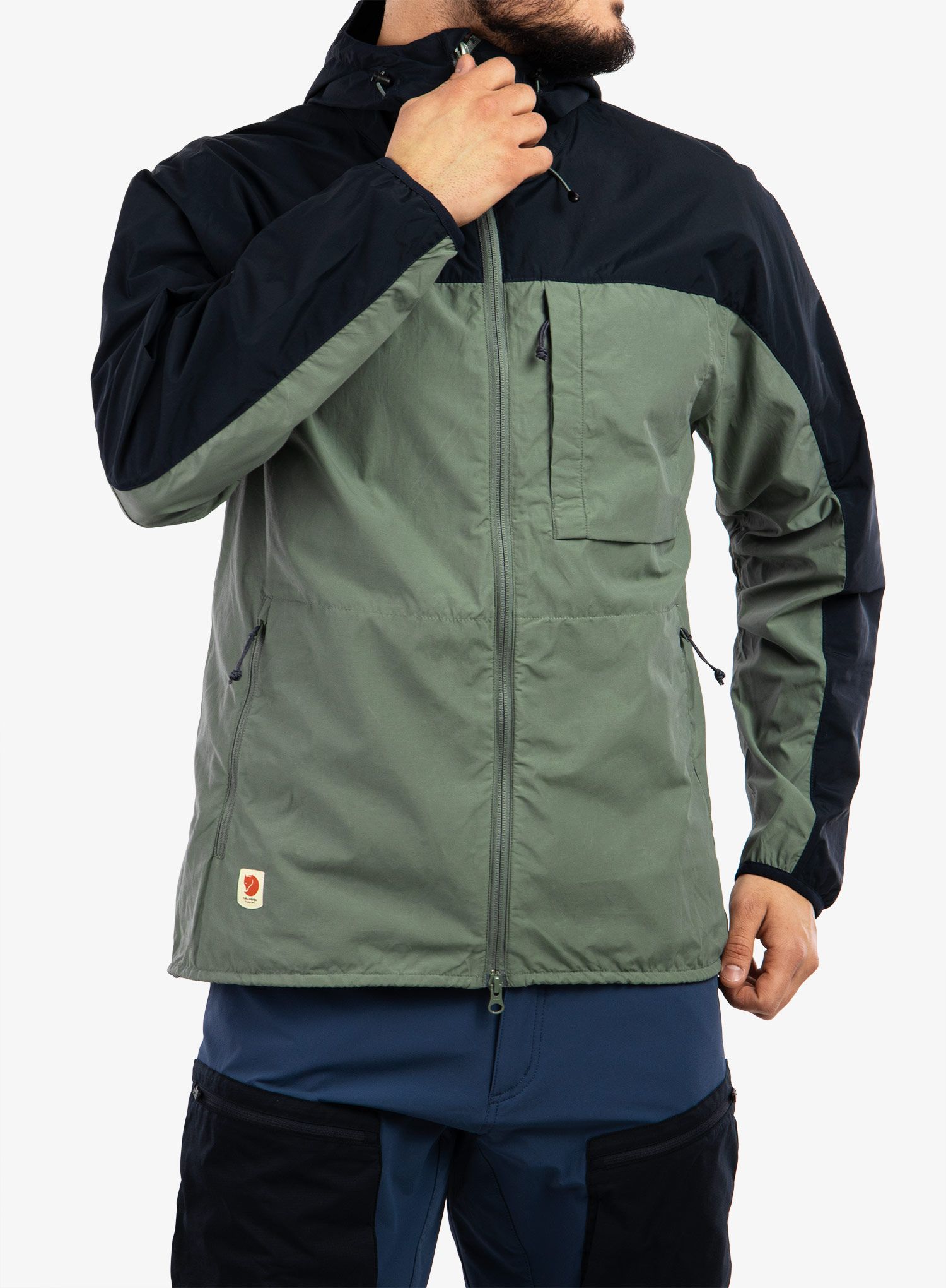 Куртка Fjallraven High Coast Wind Jacket M - patina green/navy