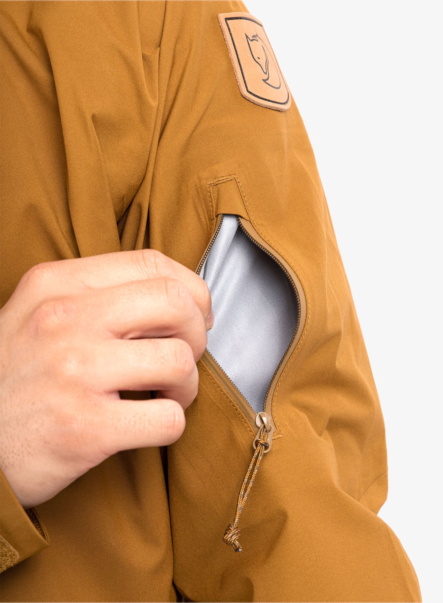 Куртка Fjallraven Keb Eco-Shell Jacket - chestnut