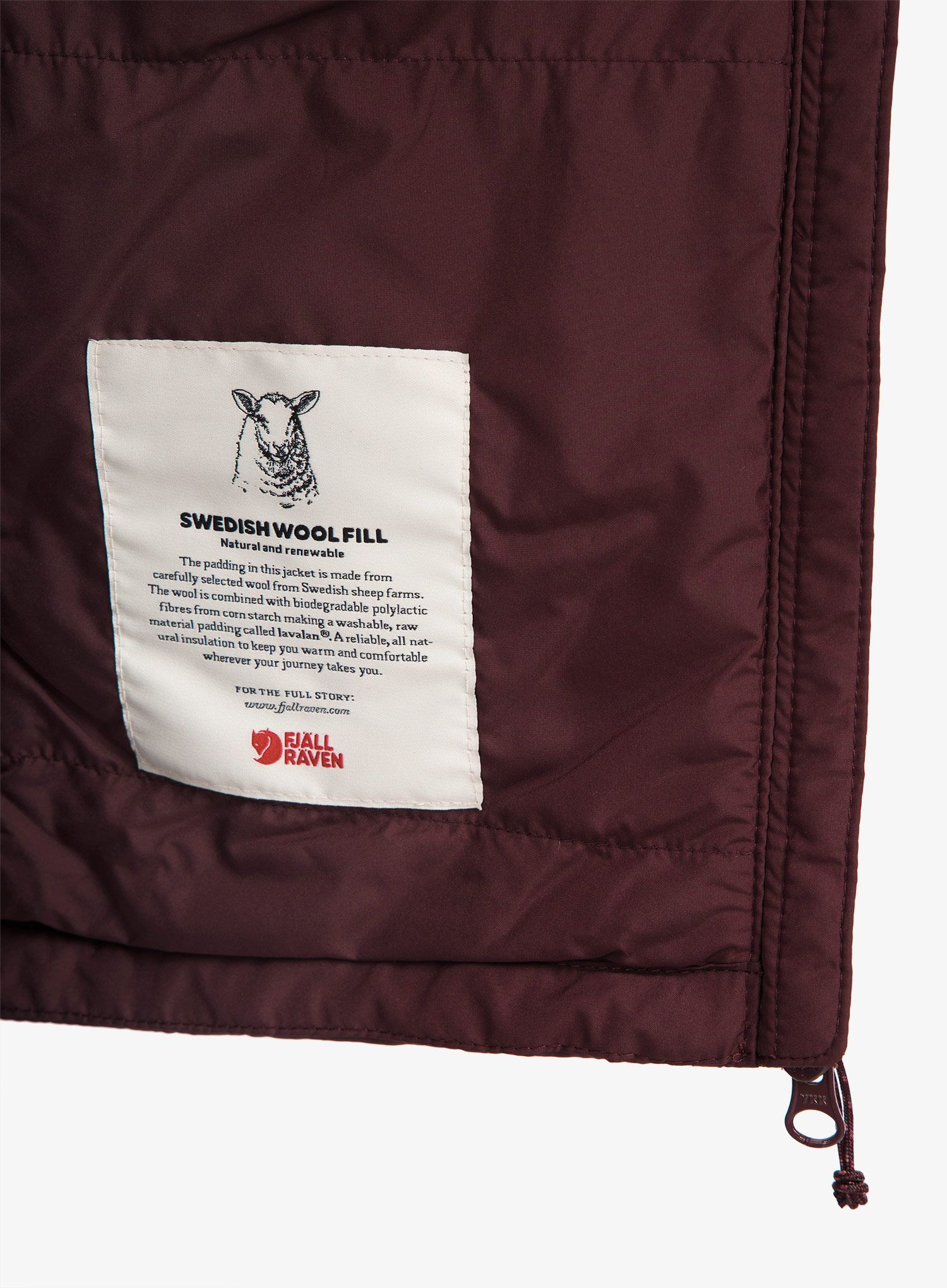Куртка утеплена Fjallraven Keb Wool Padded Jacket - port