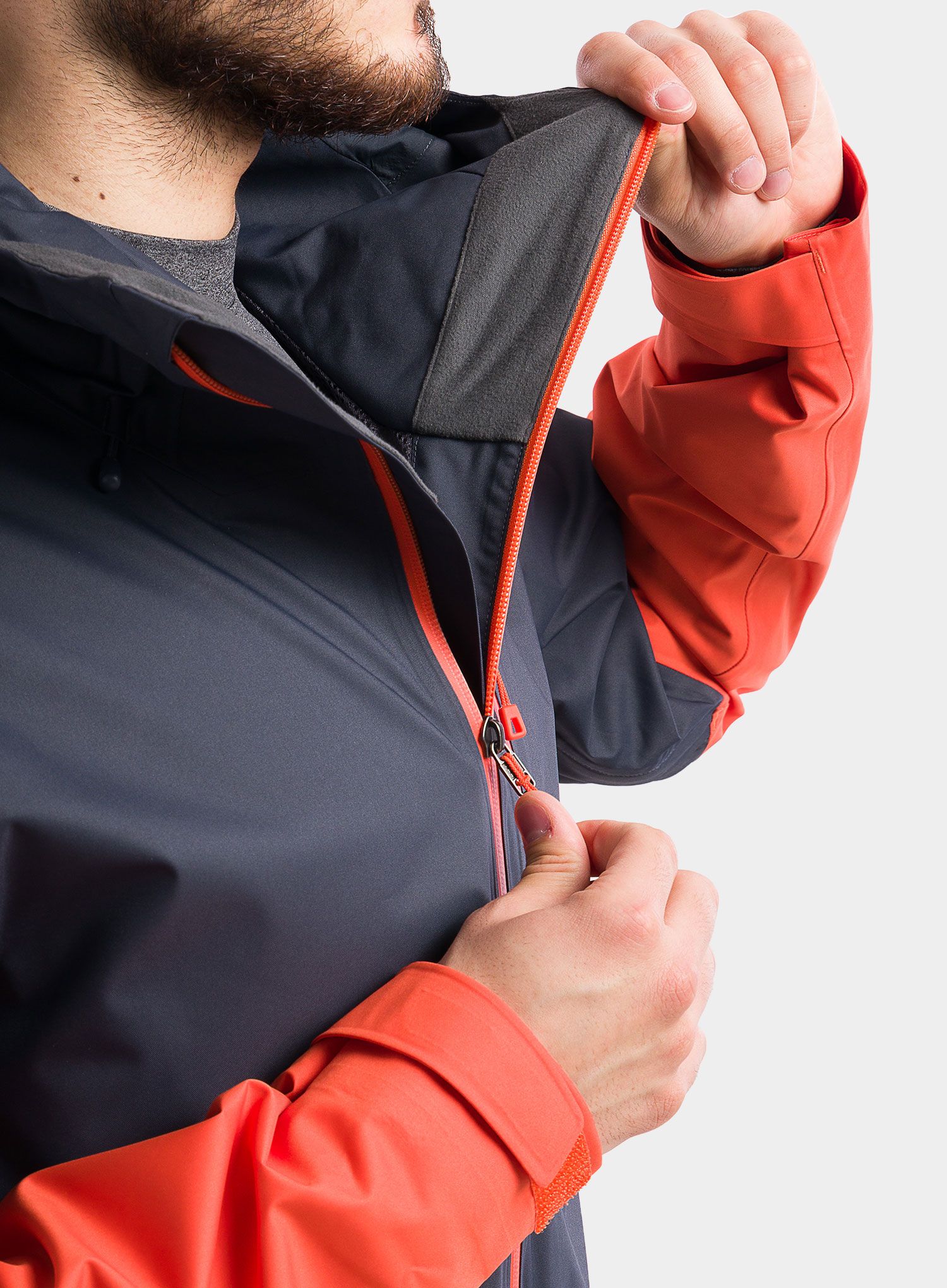 Куртка лижна Patagonia Snowshot Jacket - smolder blue/metric orange