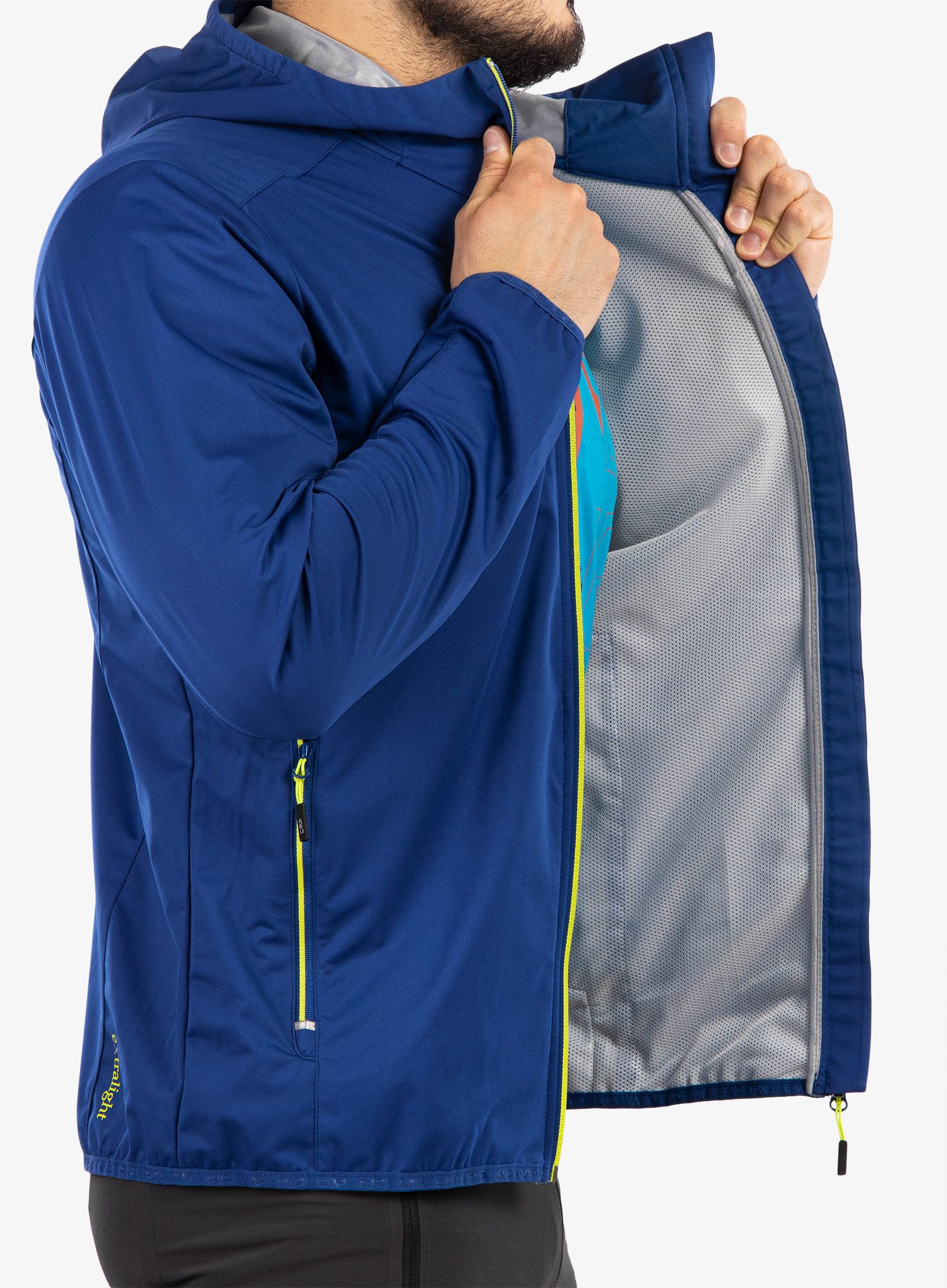 Куртка дощовик CMP Wes Jacket Fix Hood - electric