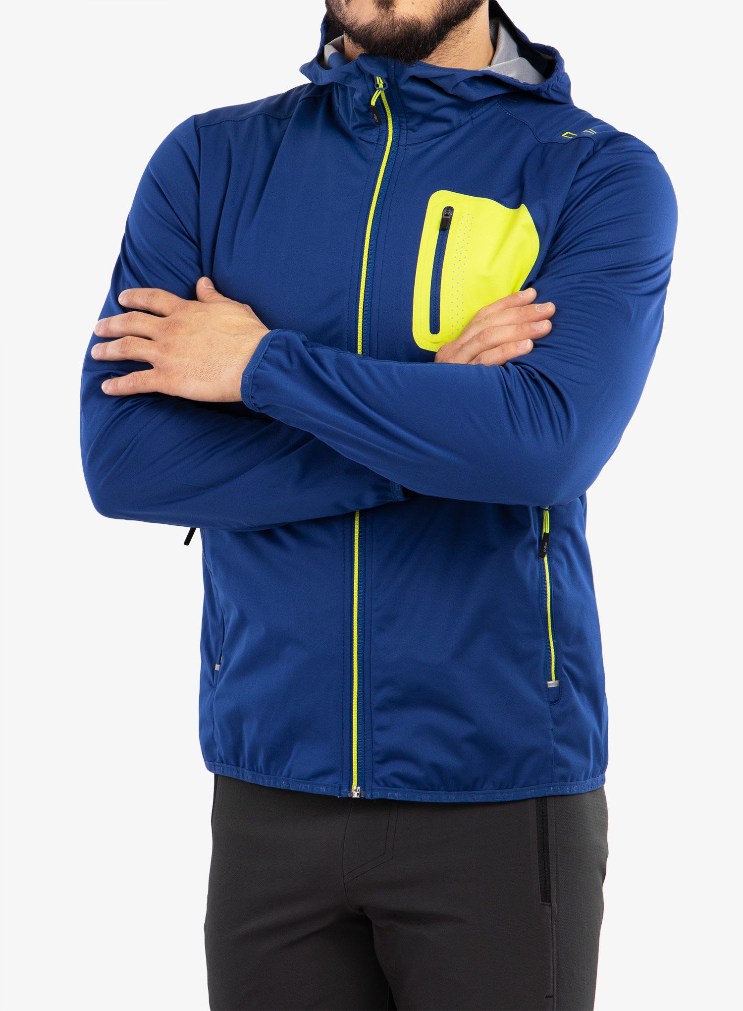 Куртка дощовик CMP Wes Jacket Fix Hood - electric