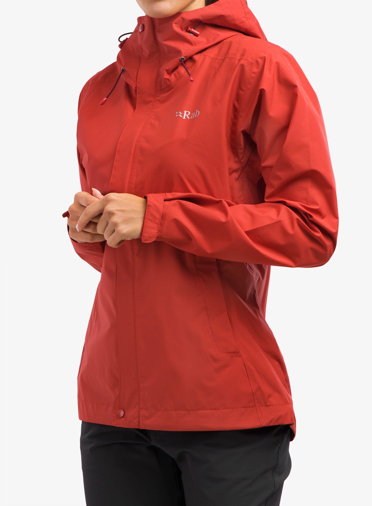 Куртка дощовик жіноча Rab Downpour Eco Jacket - ascent red